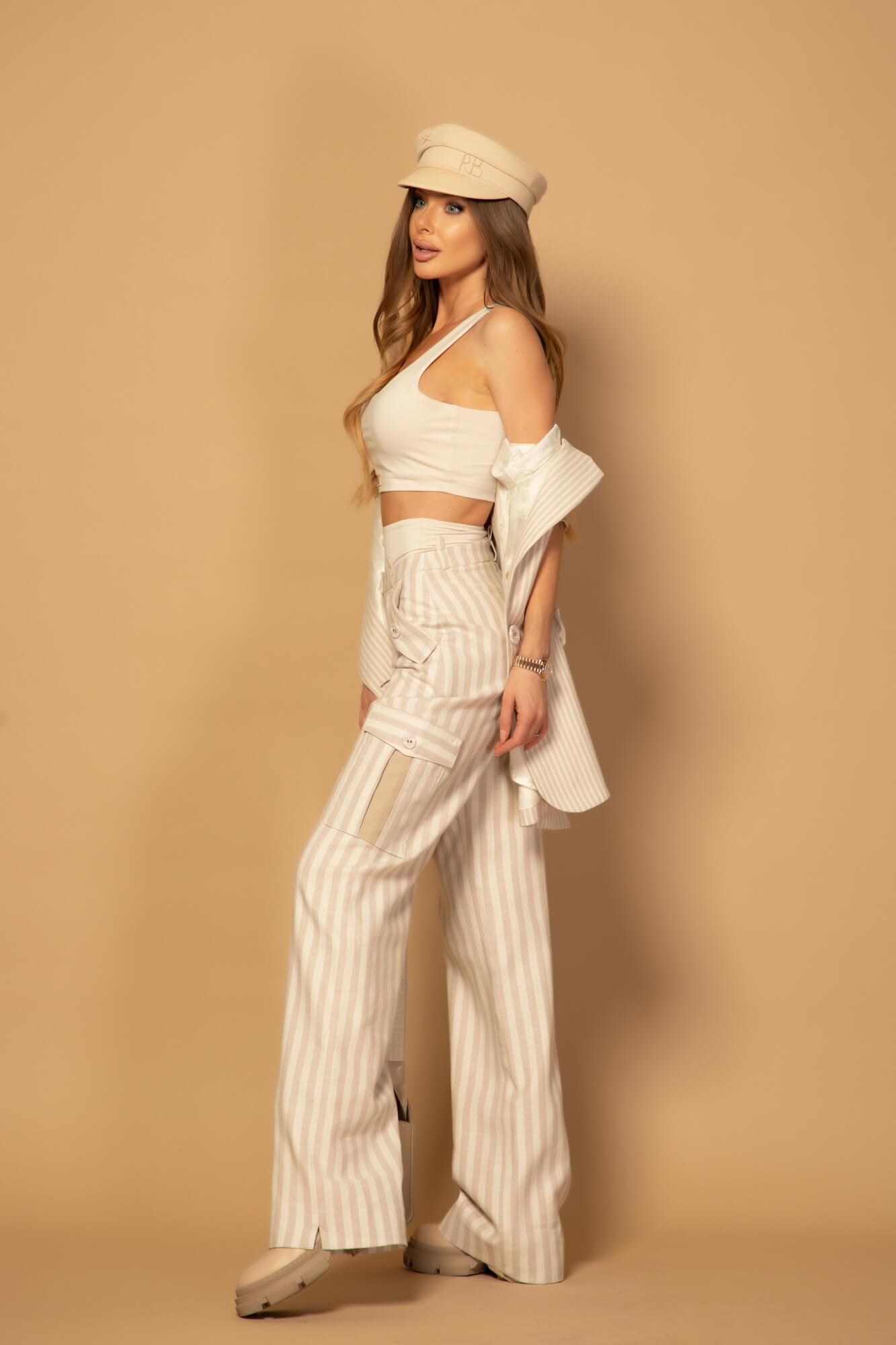 Linen Luxe Pantaloni Lung - Imagine 12