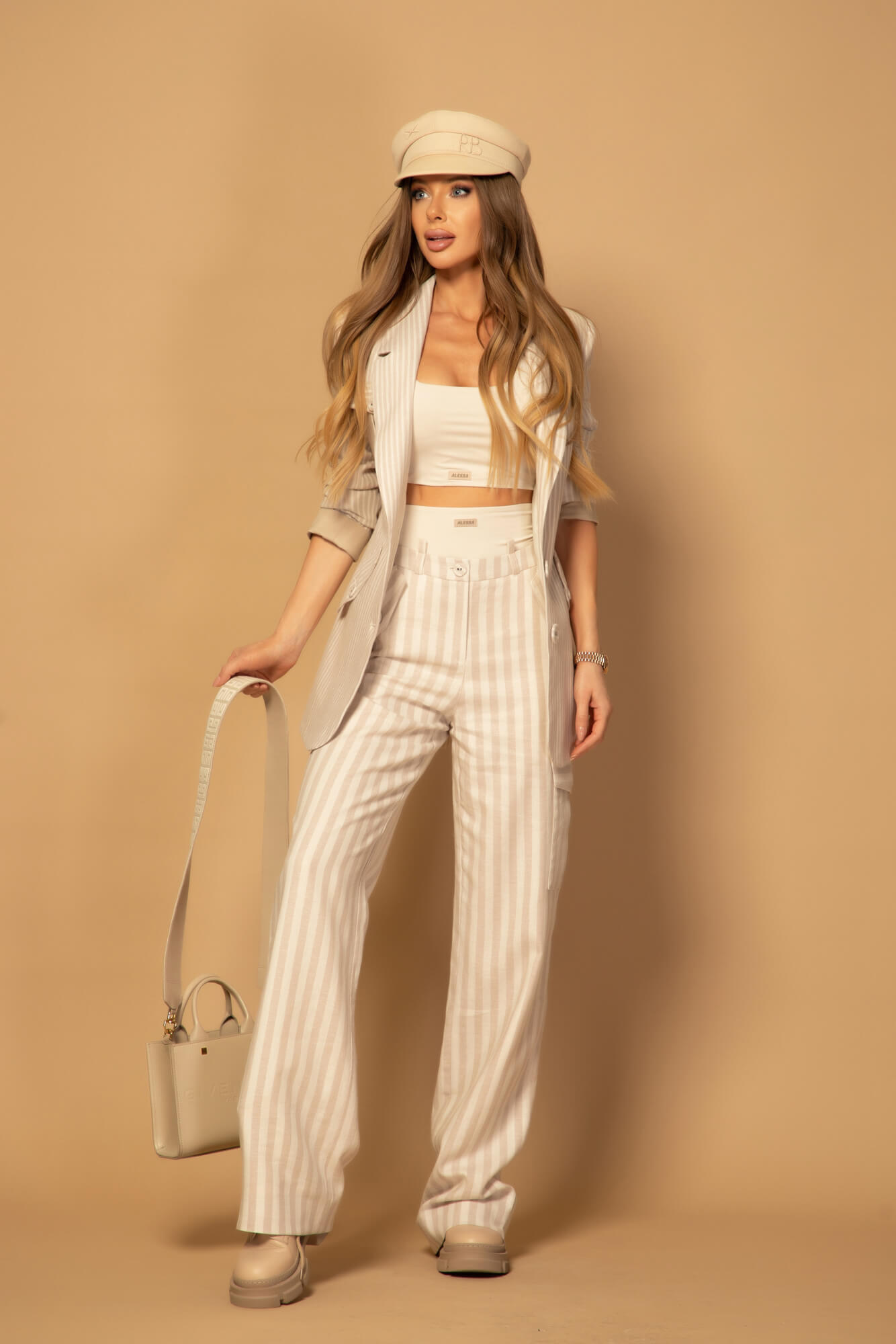 Linen Luxe Pantaloni Lung - Imagine 15