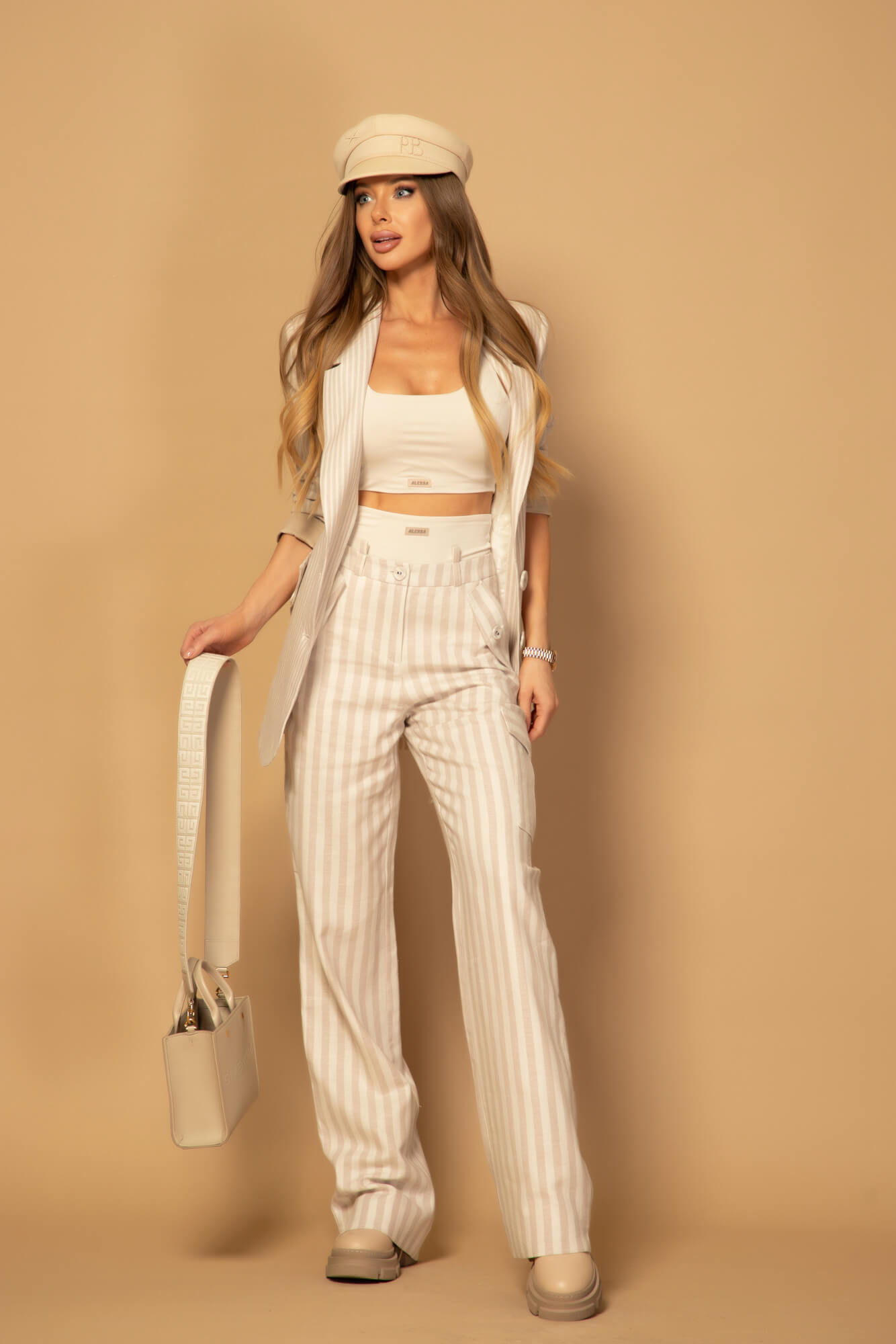 Linen Luxe Pantaloni Lung - Imagine 14