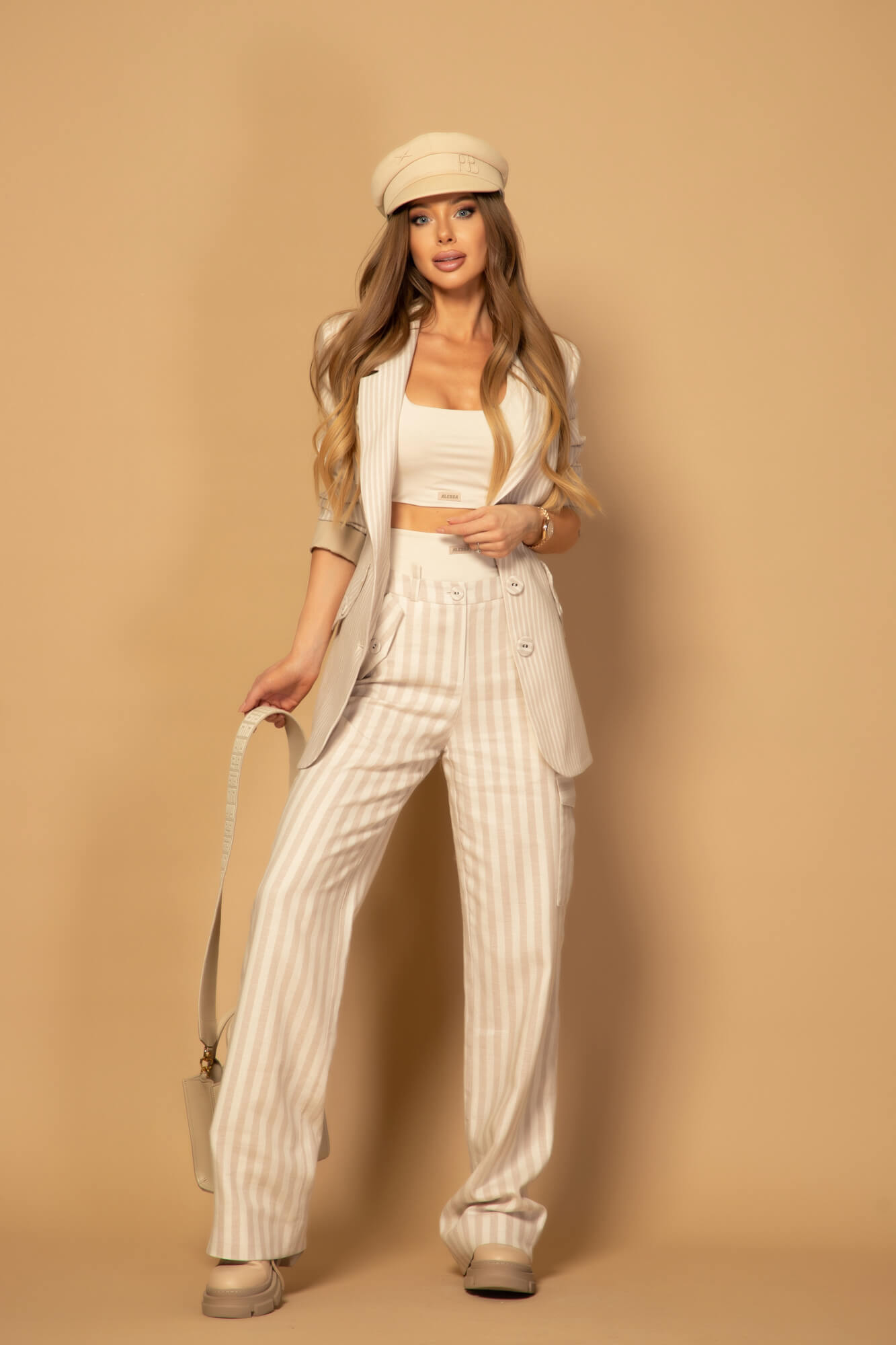 Linen Luxe Pantaloni Lung - Imagine 13