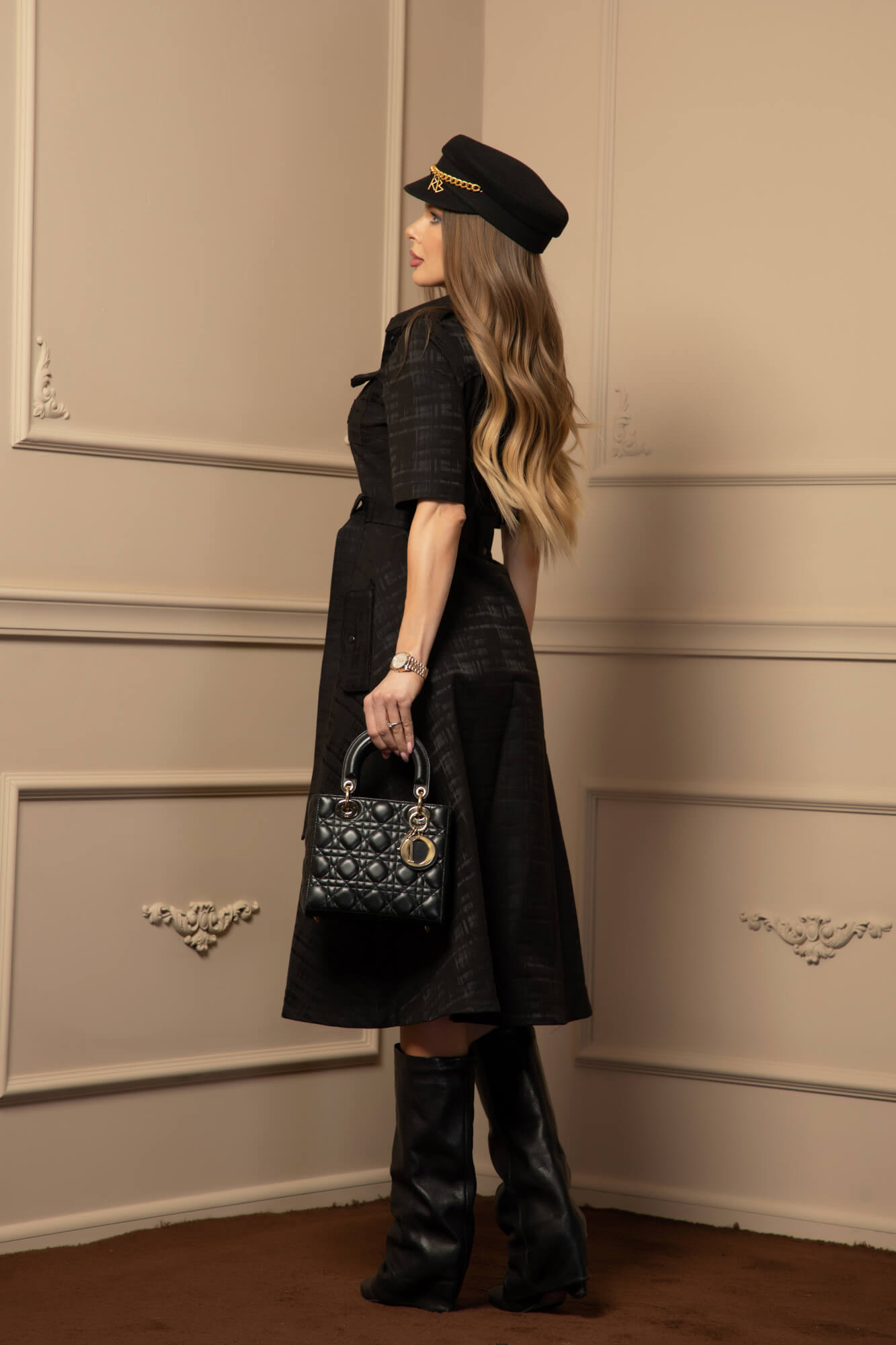 Elevated Essentials Rochie-trench - Black - Imagine 11