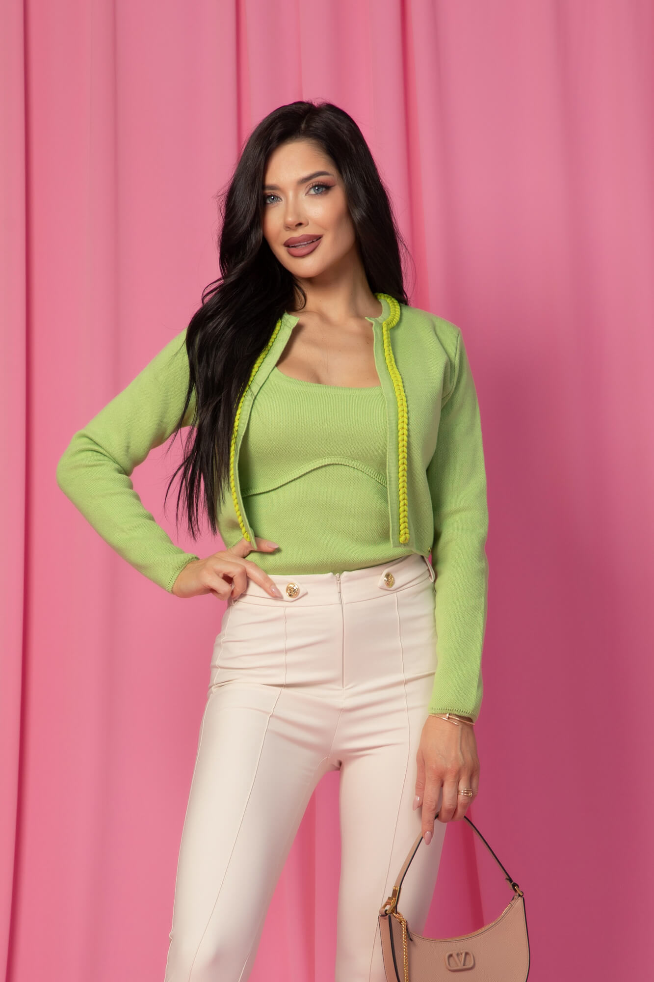 Reason To Grow Top Tricotat - Green - Imagine 13