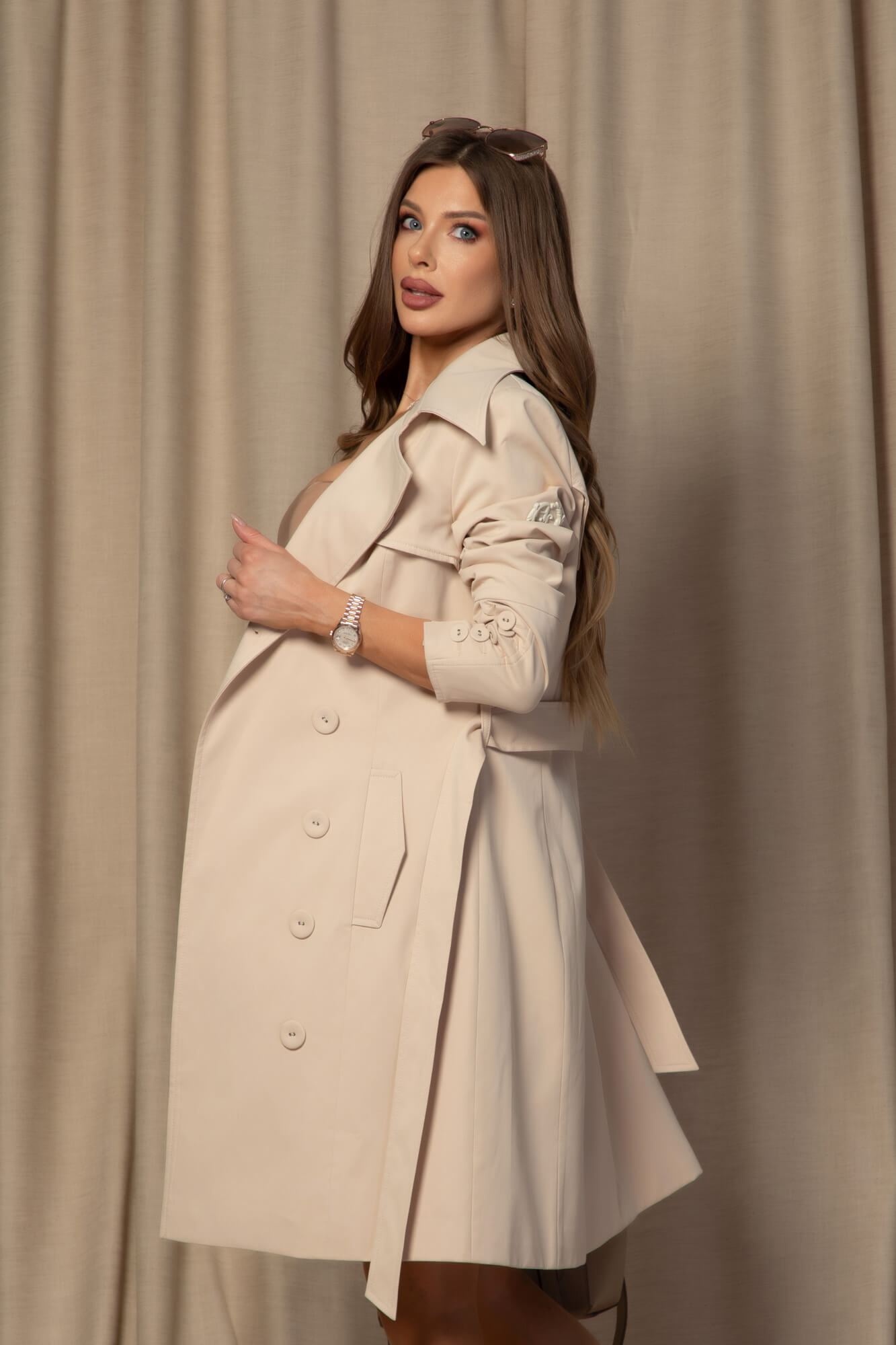 Celebrity Status Trenci - Soft Beige - Imagine 48