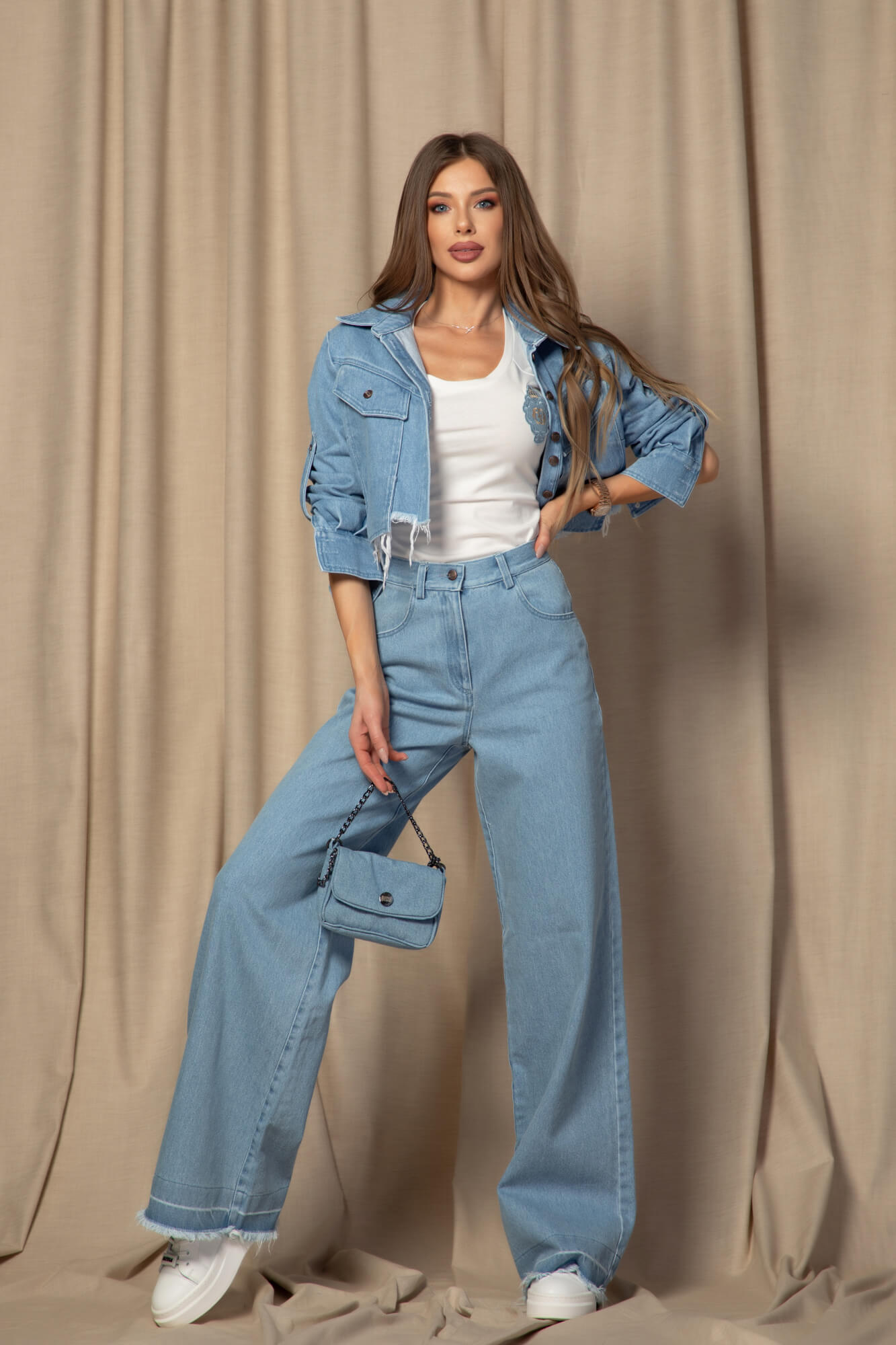 Dressed To Kill Jachetă Din Denim - Light Blue - Imagine 16