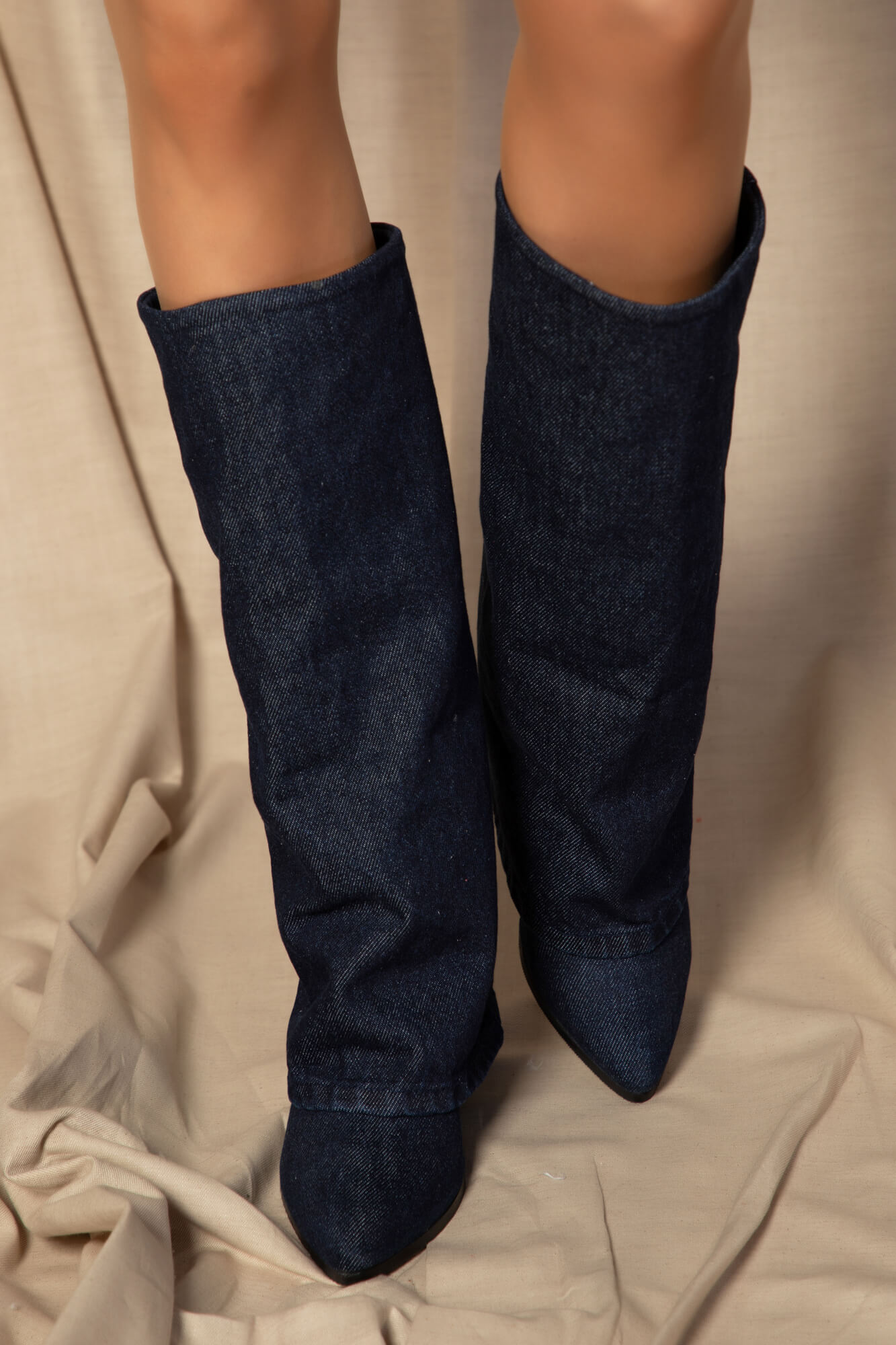 Strut Perfection Cizme - Dark Blue - Imagine 5