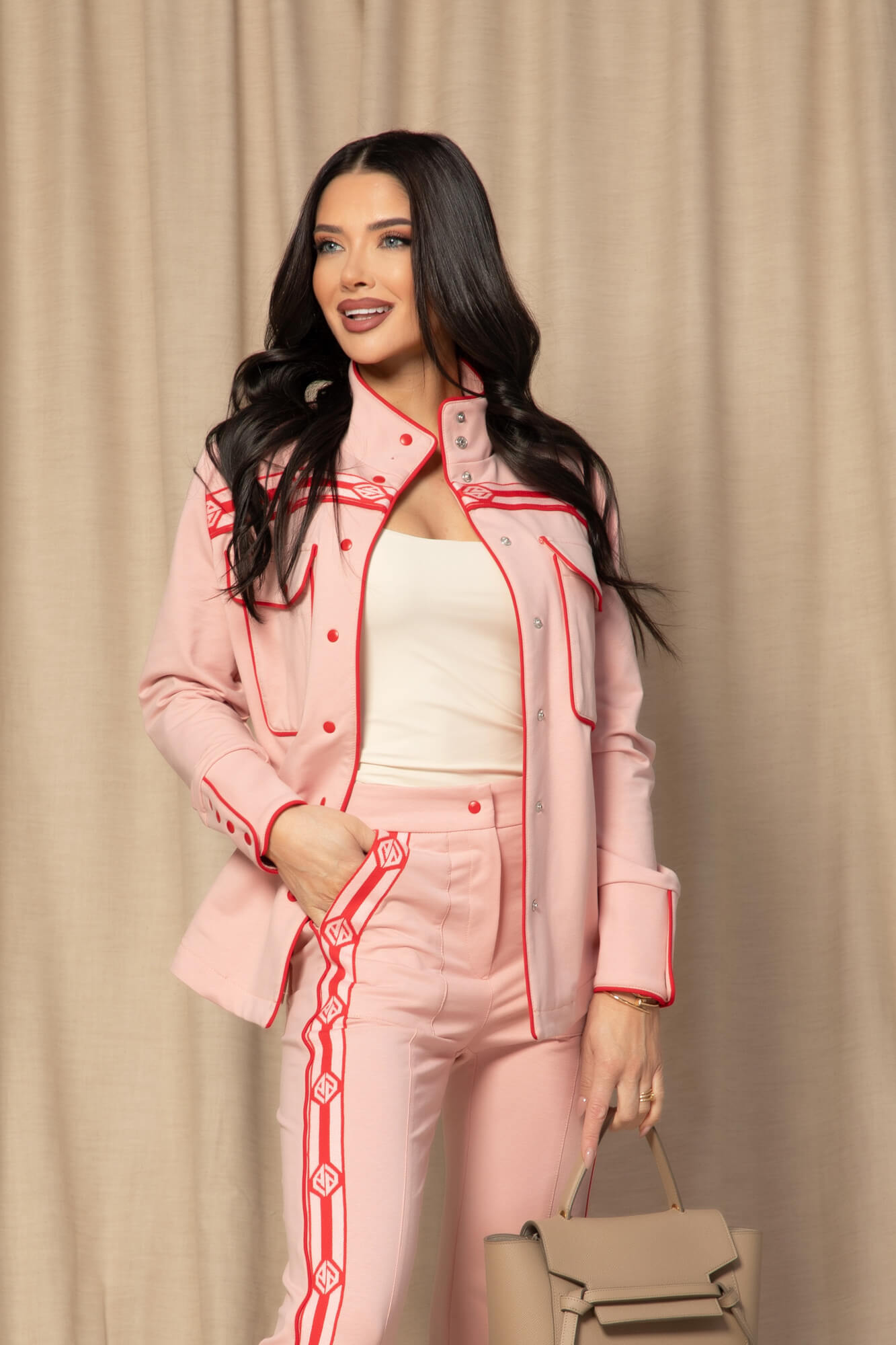 Sunlit Harmony Pantaloni - Pink - Imagine 23