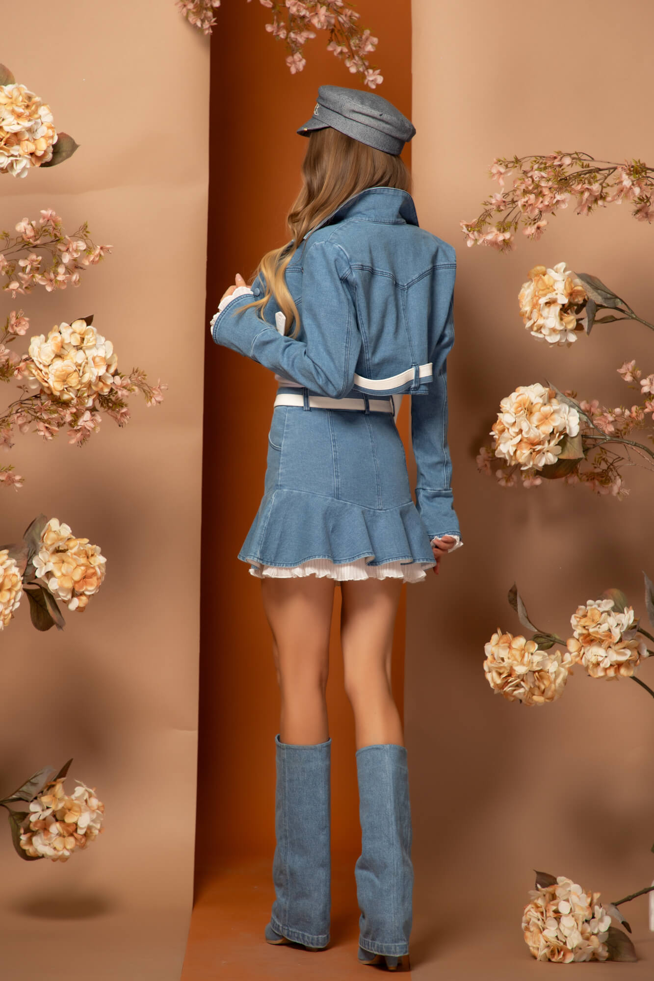 Denim Temptation Fustă Cu Centură Mobilă - Imagine 16
