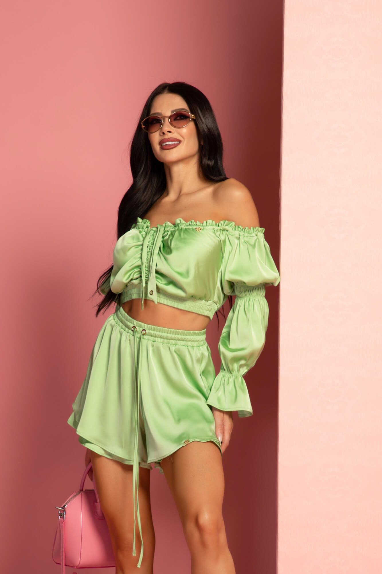 Urban Oasis Crop Top - Green - Imagine 14