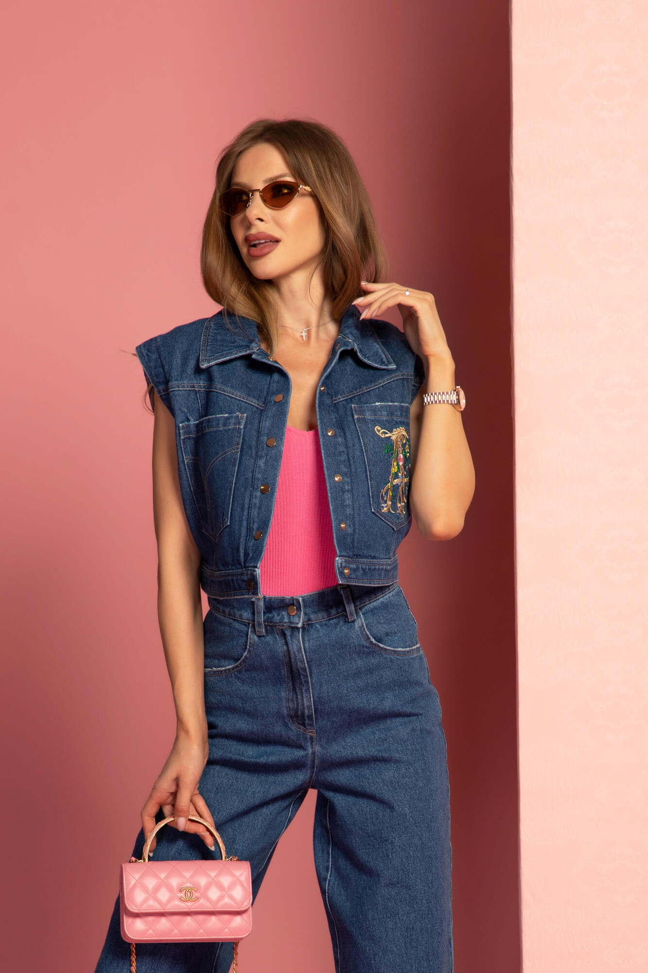 Melody Beauty Top Tricotat - Pink - Imagine 23