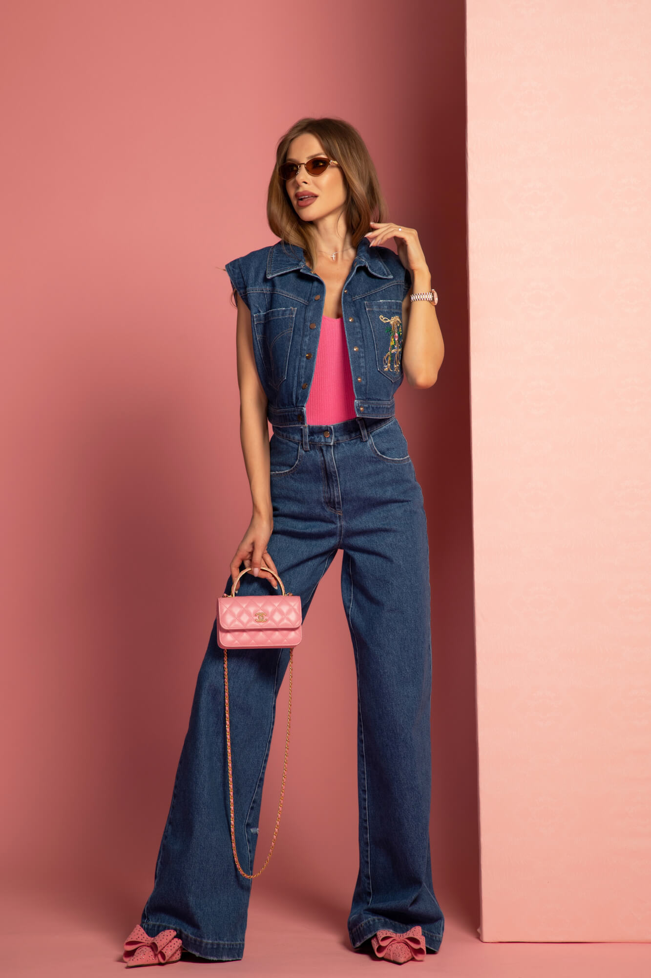 Melody Beauty Top Tricotat - Pink - Imagine 24