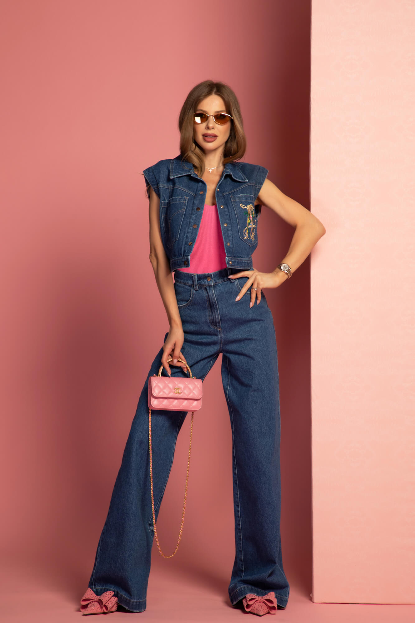 Melody Beauty Top Tricotat - Pink - Imagine 25