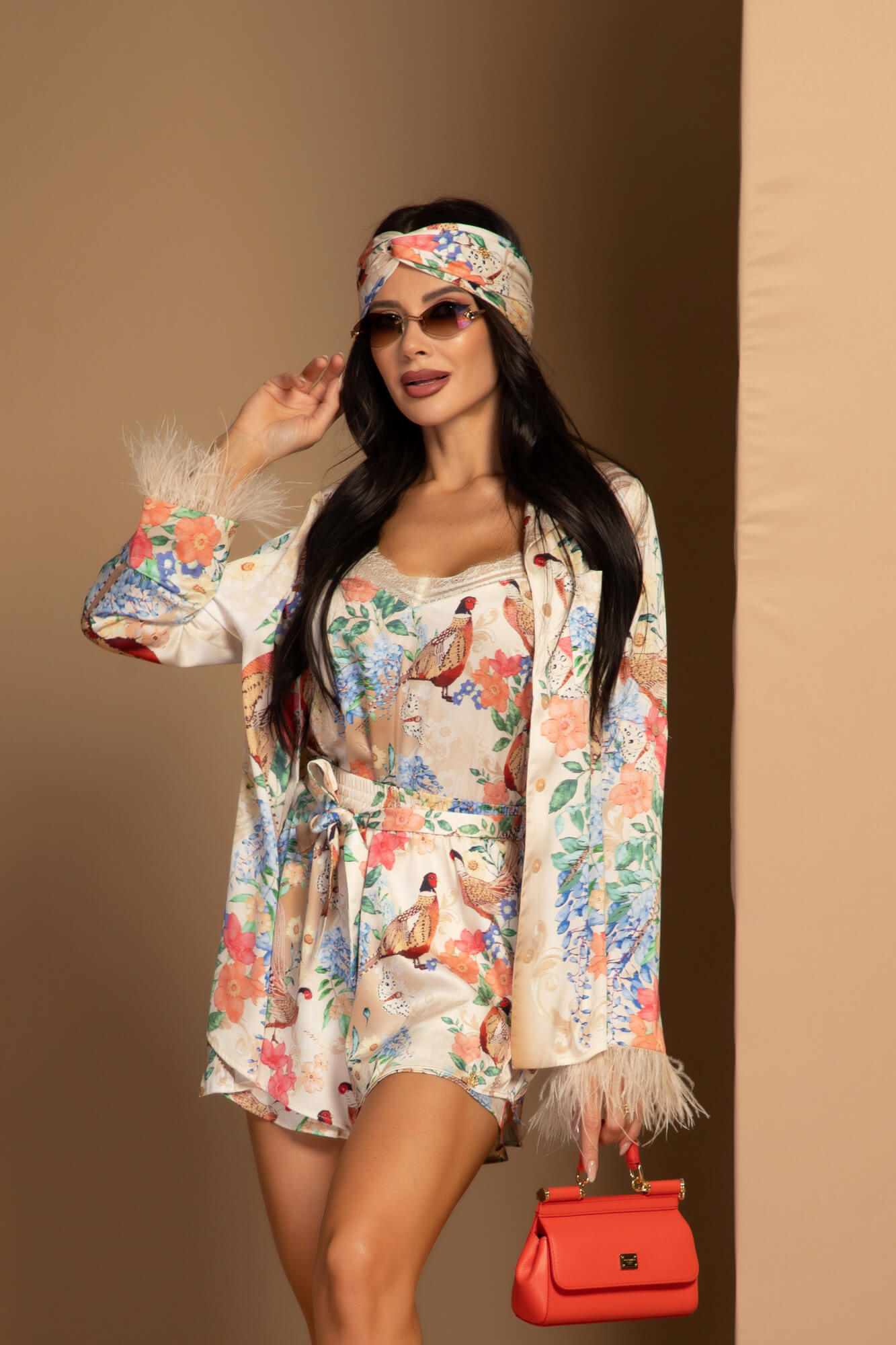 Sunset Sensation Bandă pentru Păr Tip Turban - Imagine 10