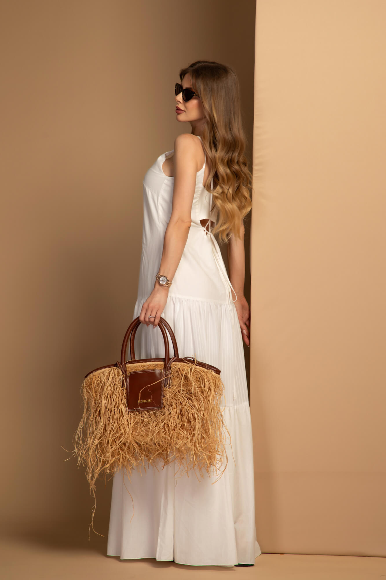 Boho Beauty Rochie Lungă - Ecru - Imagine 10