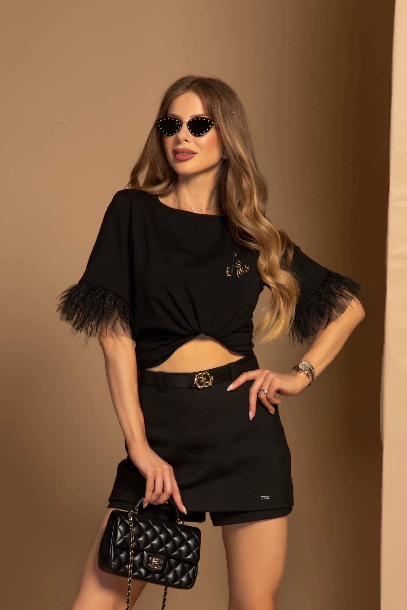 Luxury Dream Tricou Din Bumbac - Black - Imagine 9