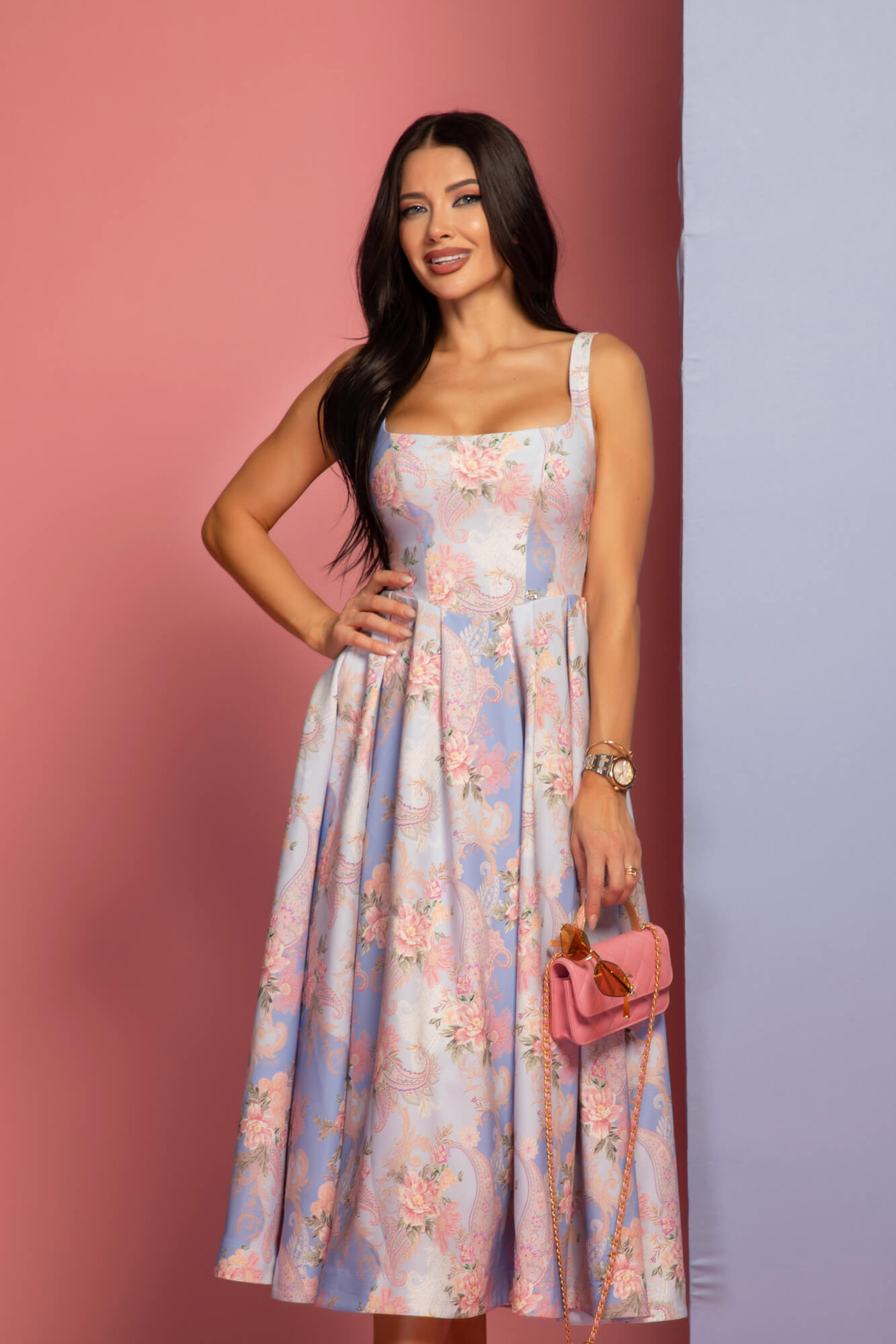 A Touch of Romance Rochie Midi - Vista Blue - Imagine 11