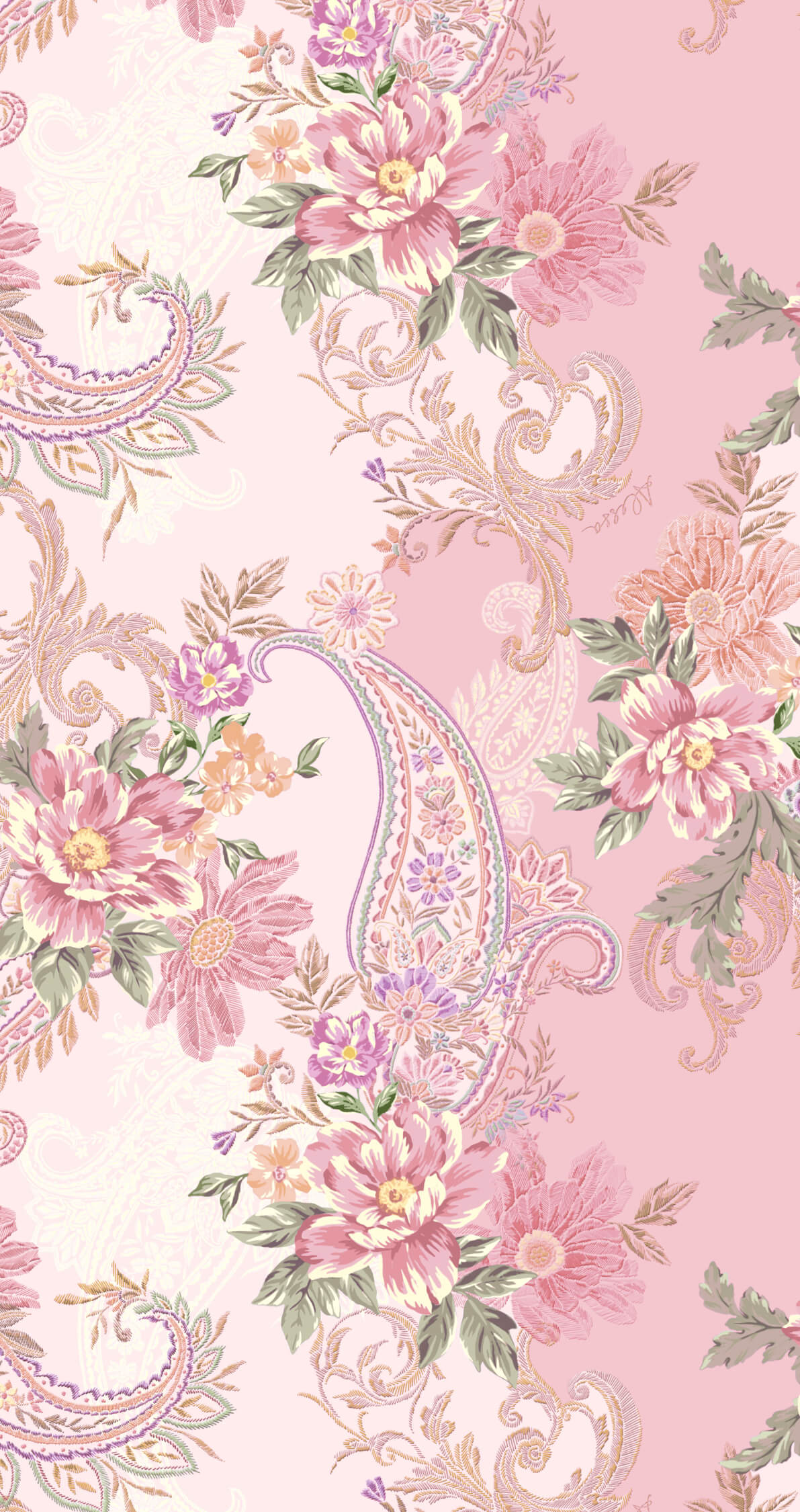 A Touch of Romance Prosop de plajă - Pink - Imagine 4