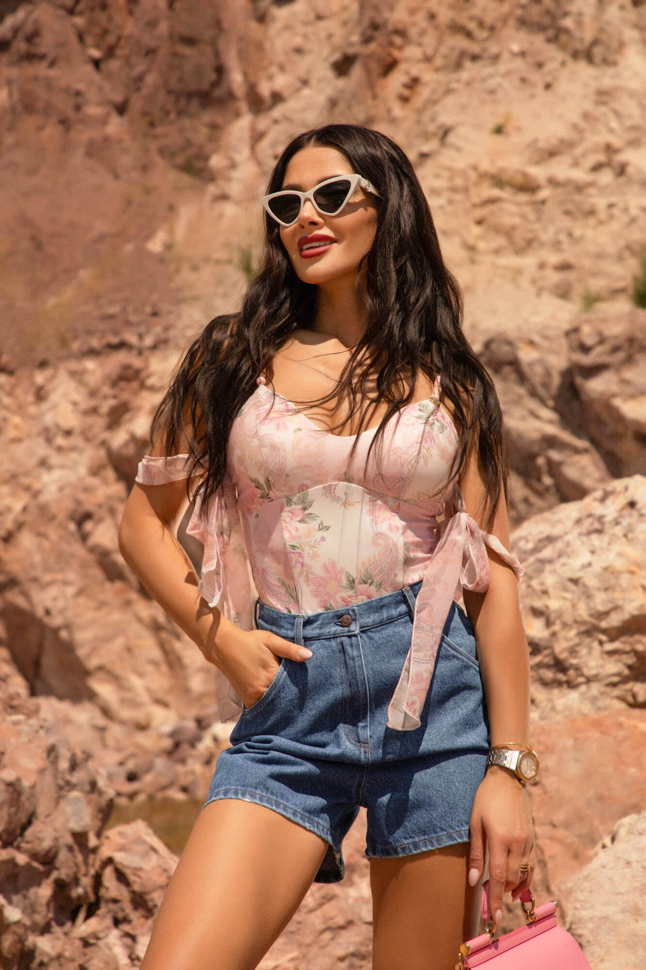Denim Passion Blugi Scurți - Medium Blue - Imagine 10