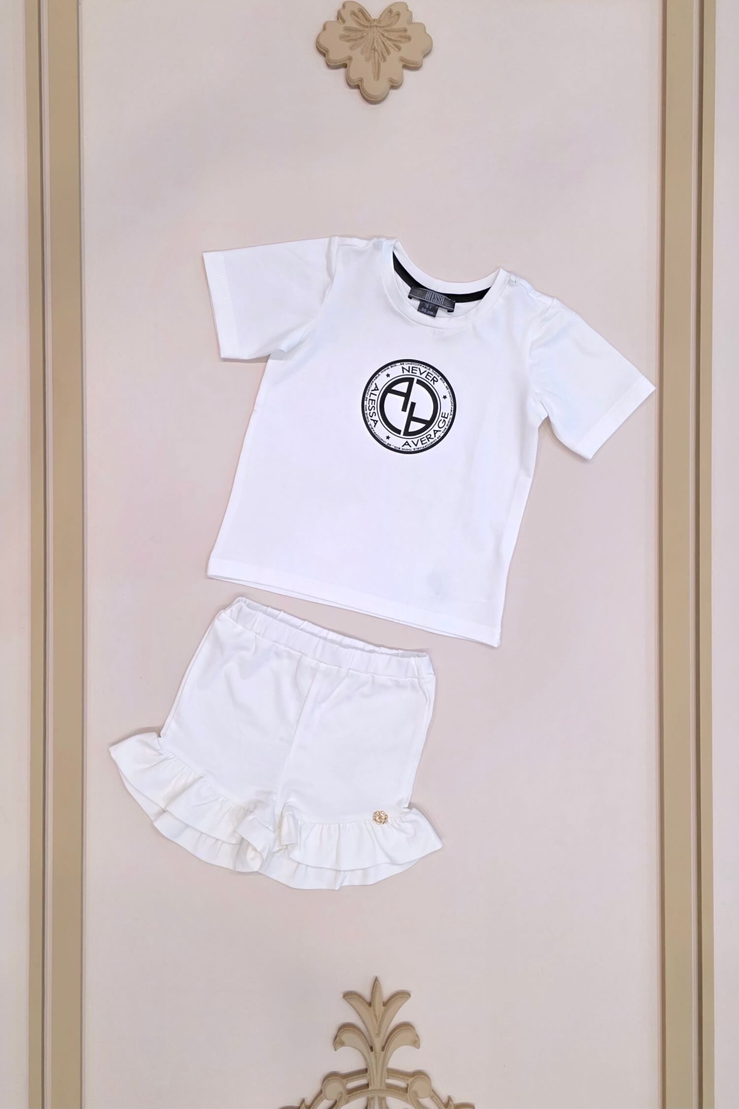 Always Invited Alessa mini Tricou cu Logo - ecru - Imagine 7