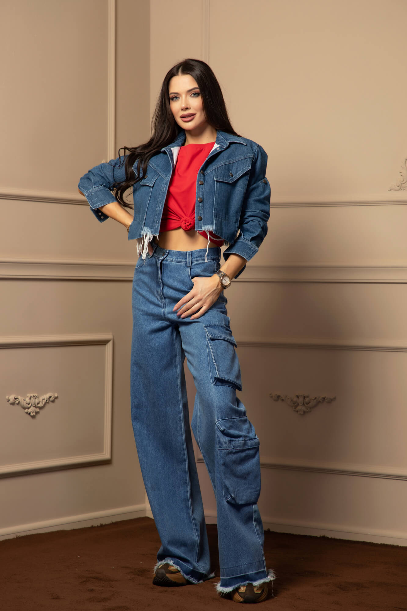 Dressed To Kill Geacă Din Denim - Blue - Imagine 12