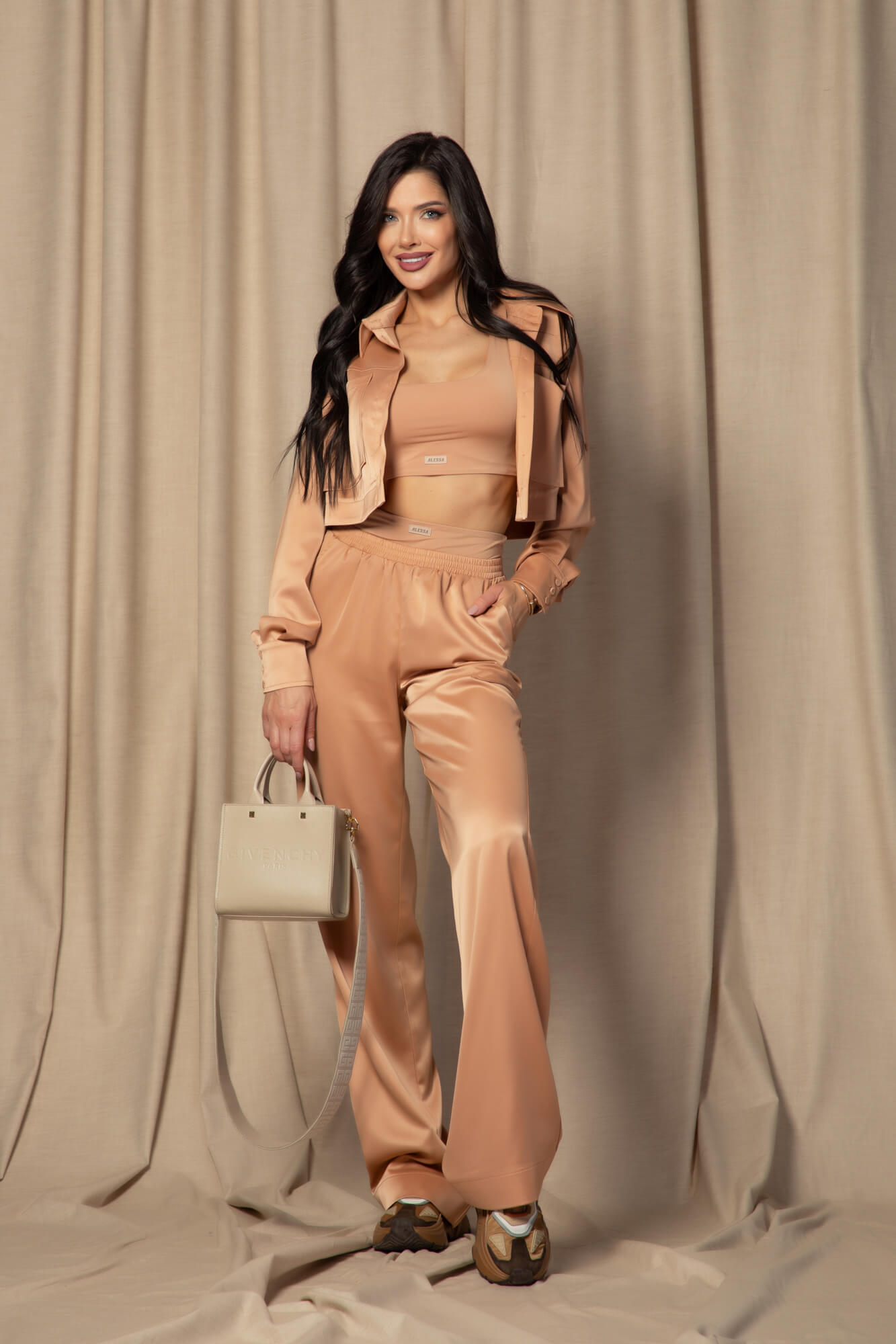 Gentle Beauty Pantaloni - Mocha - Imagine 12