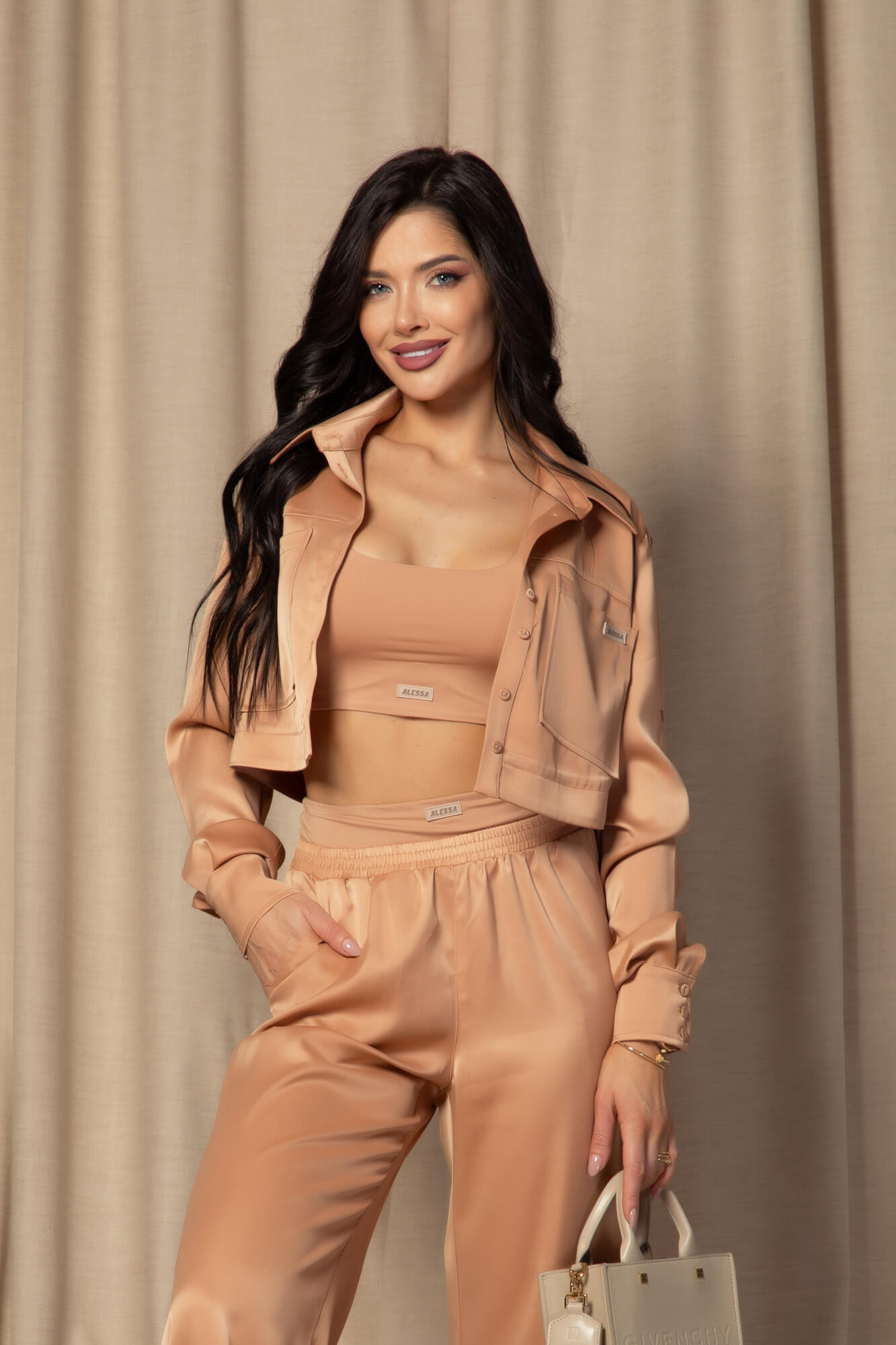 Sexy Touch Crop Top - Mocha - Imagine 8