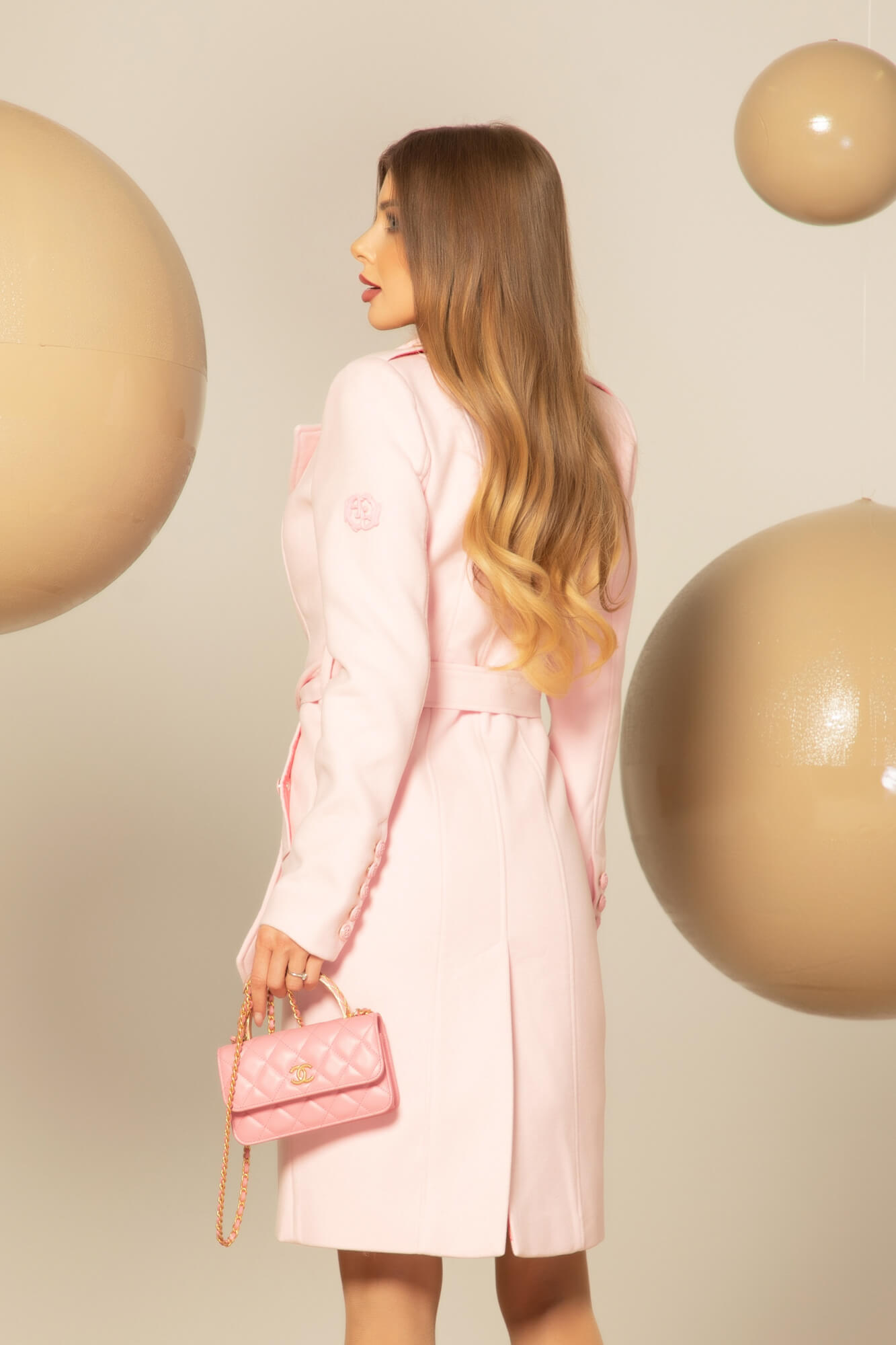 Cashmere Cloud Palton - Pink - Imagine 20