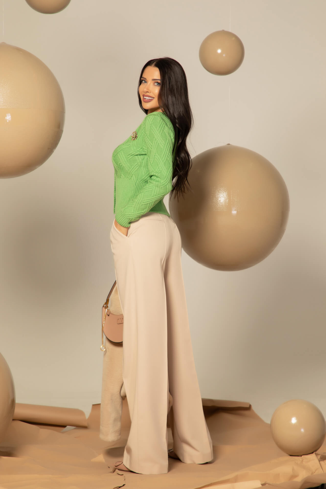 Wool & Wonder Vestă Din Lână - Green - Imagine 15