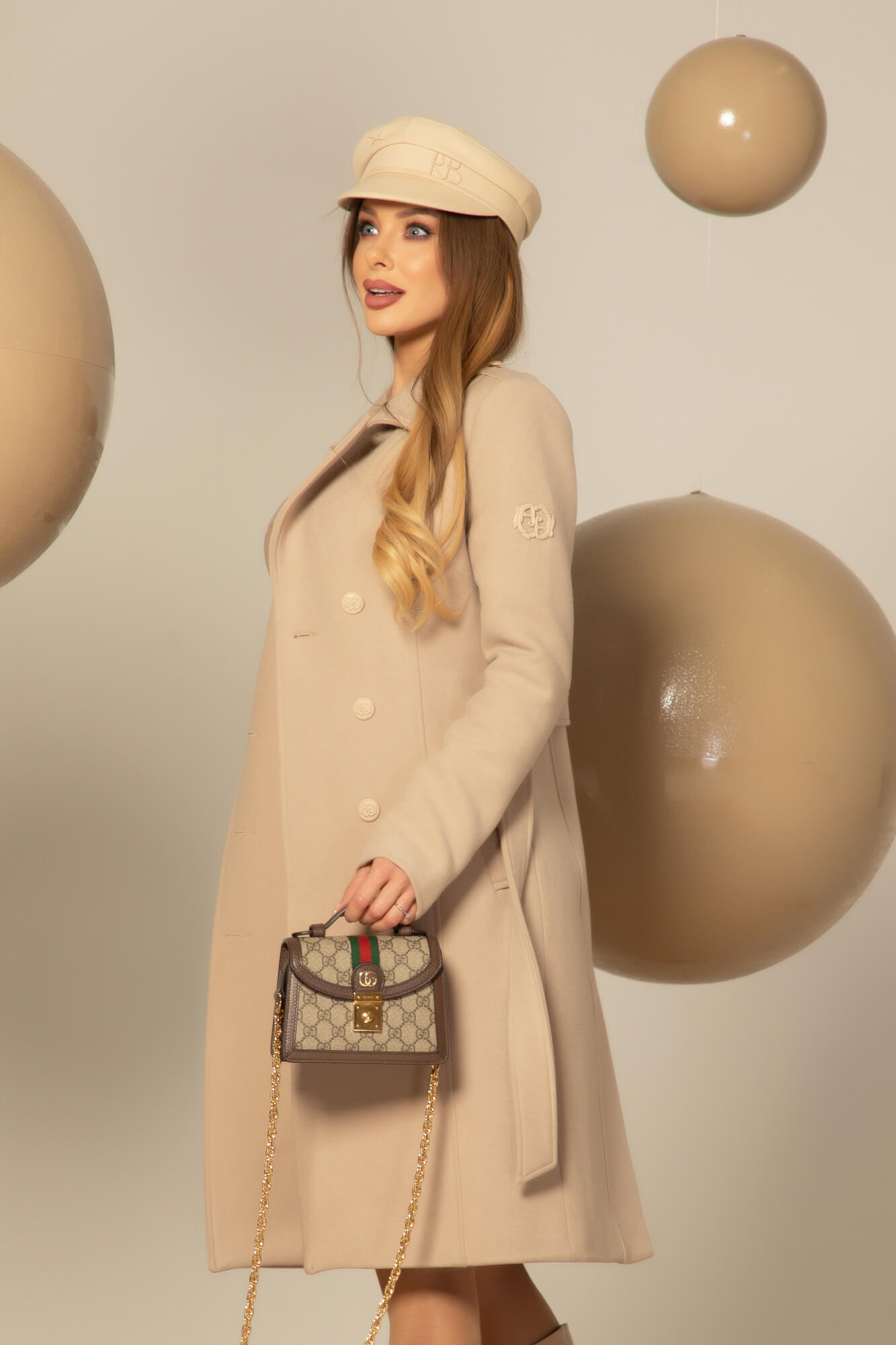Cashmere Cloud Palton - Taupe - Imagine 56