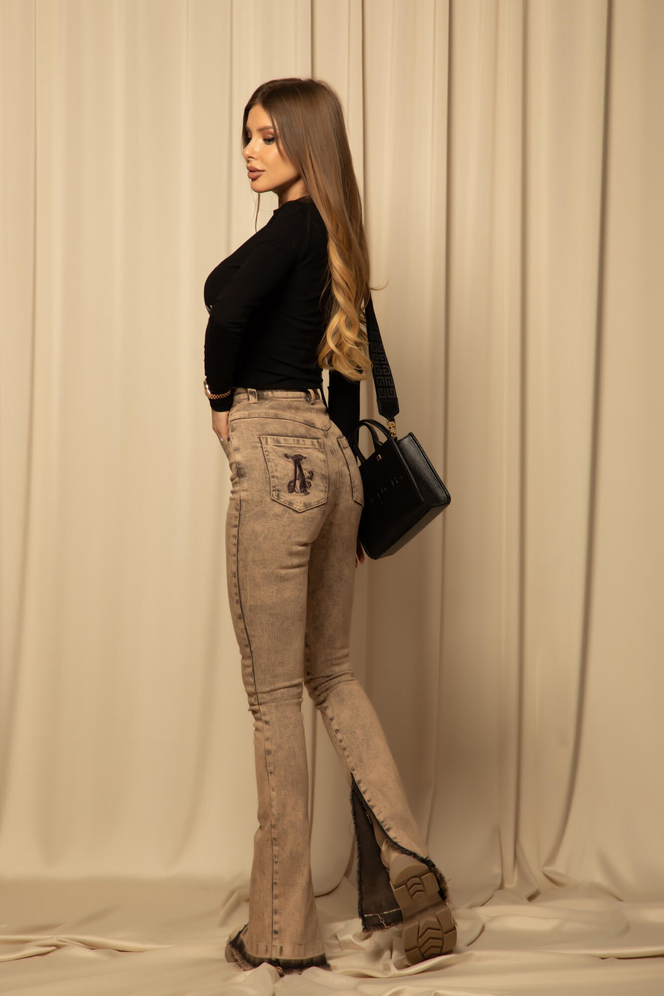 Alessa HNWI Bluza cu Mâneci Lungă - Black - Imagine 13