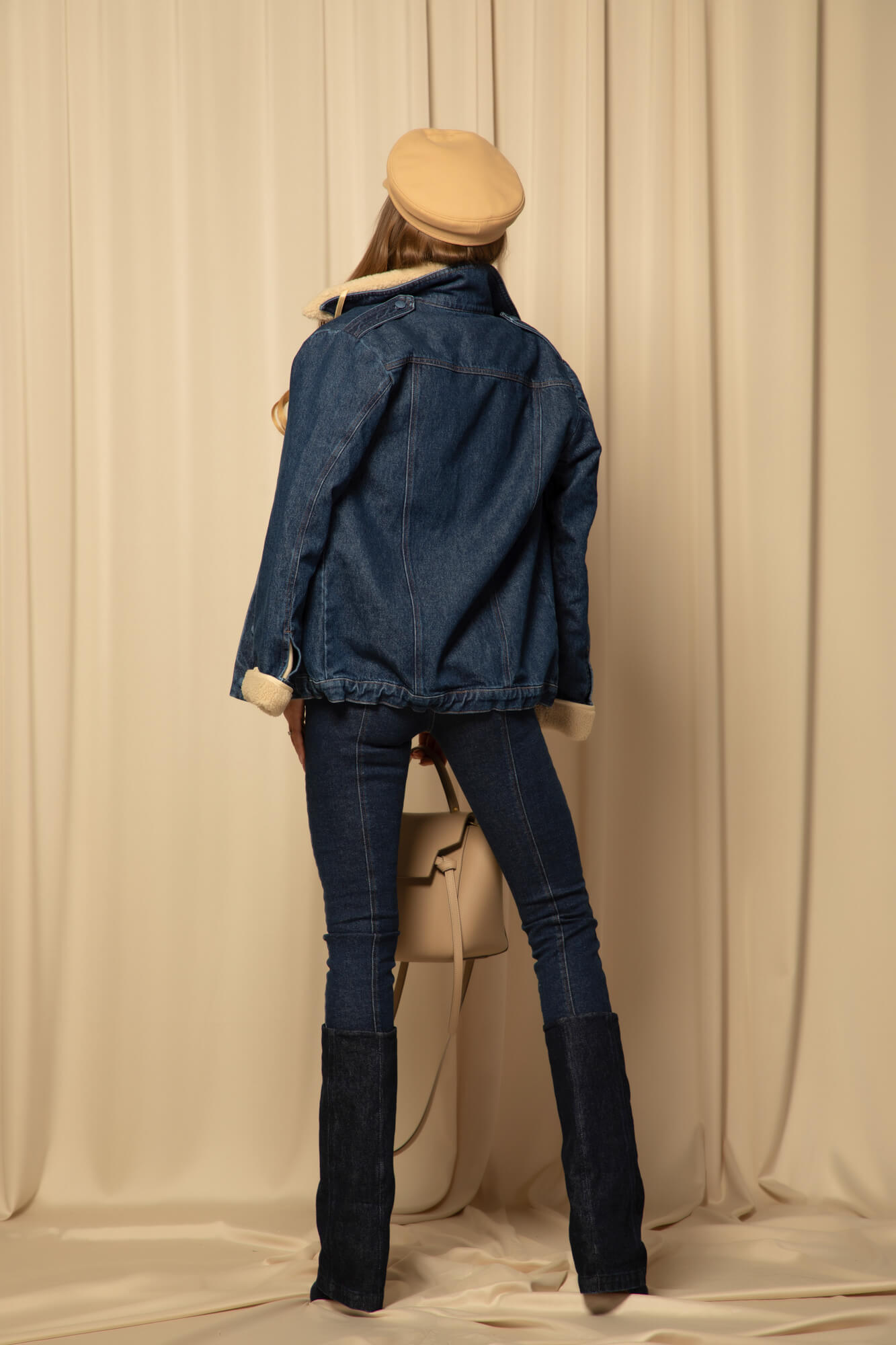 Geacă Luxury Classic cu căptușeală călduroasă detașabilă - Dark Blue - Imagine 18