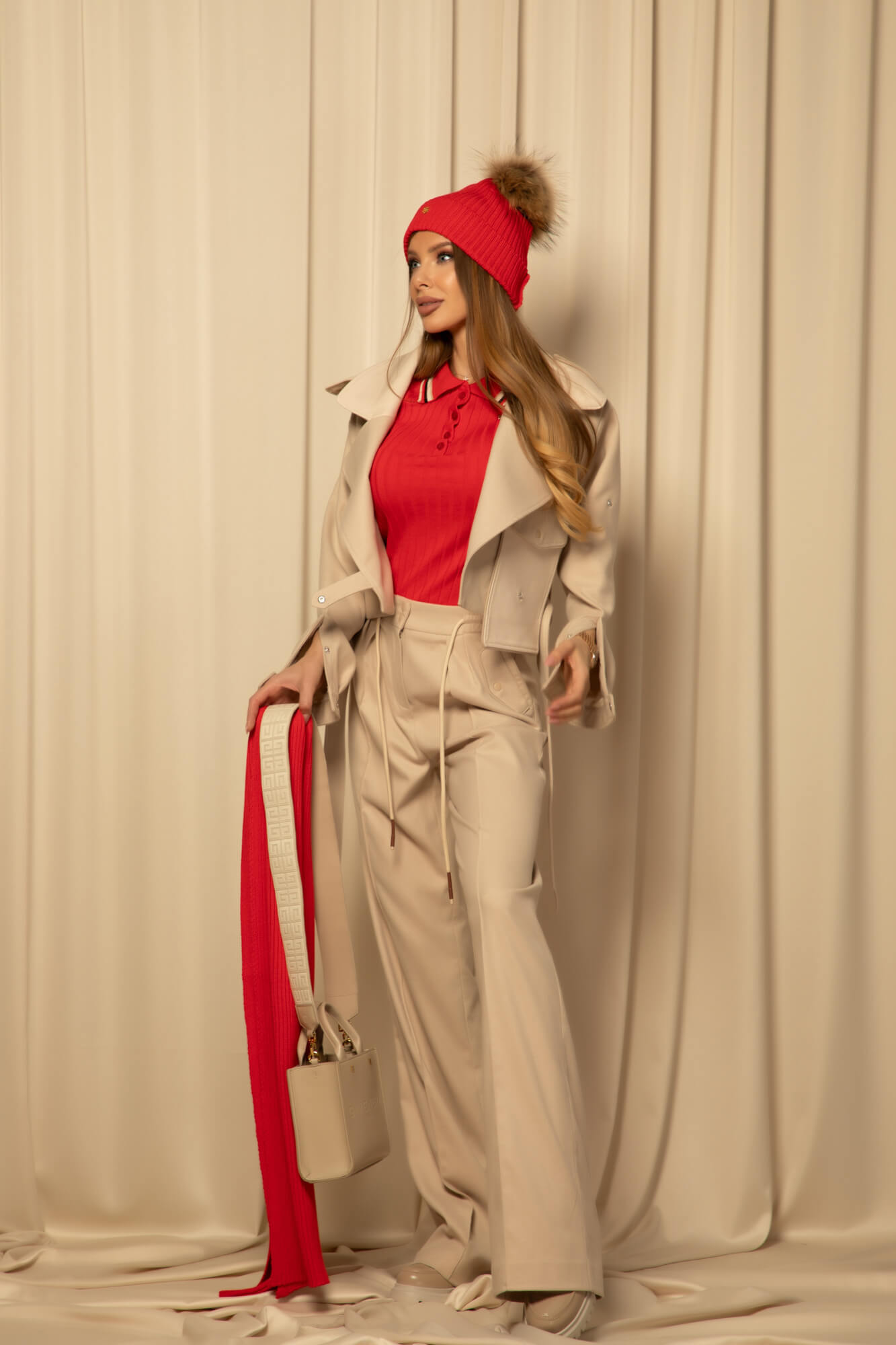 Casual Charm Pantaloni - Taupe - Imagine 23