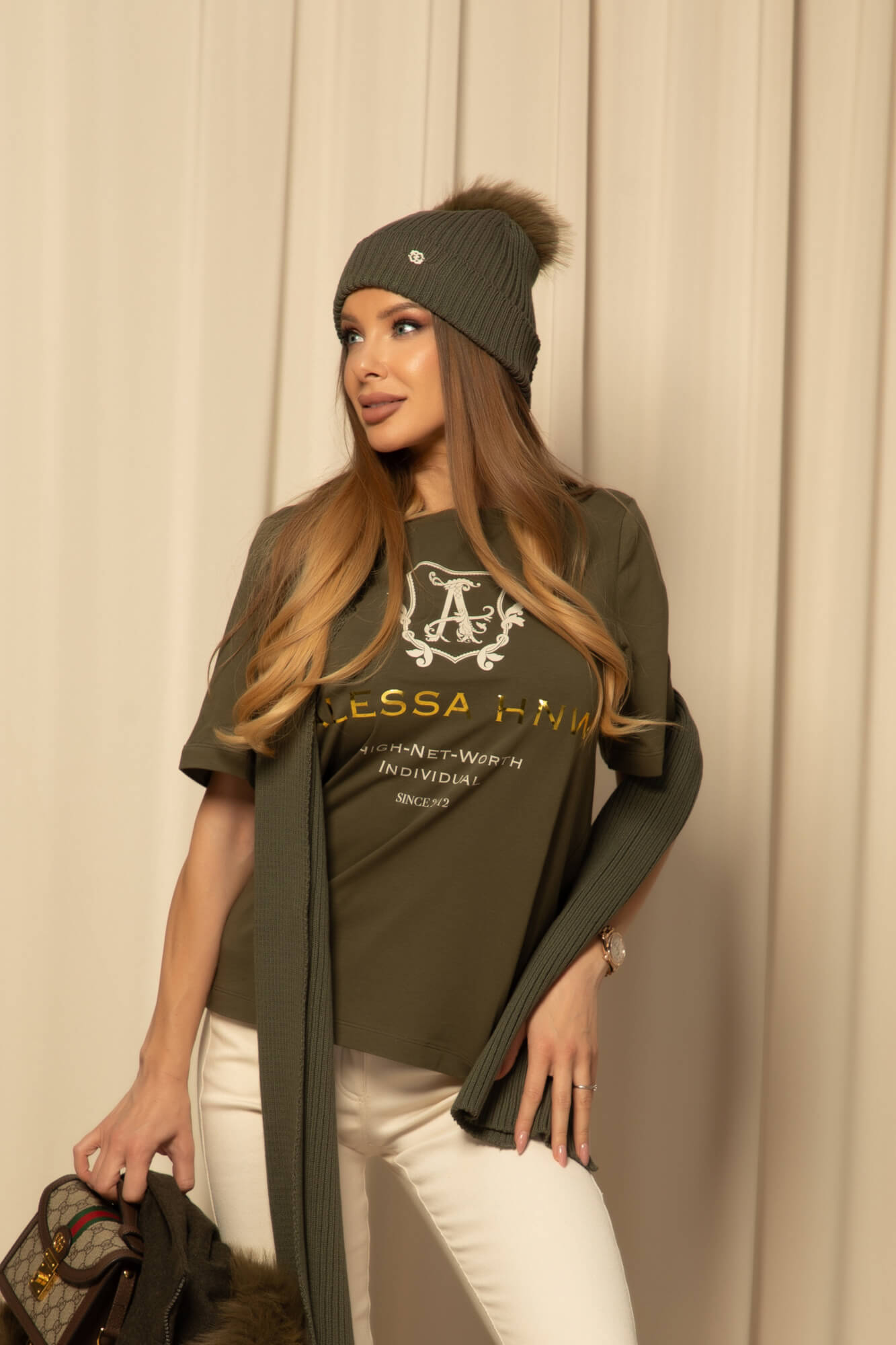 Winter Whisper Căciulă Din Tricotaj - Military - Imagine 25