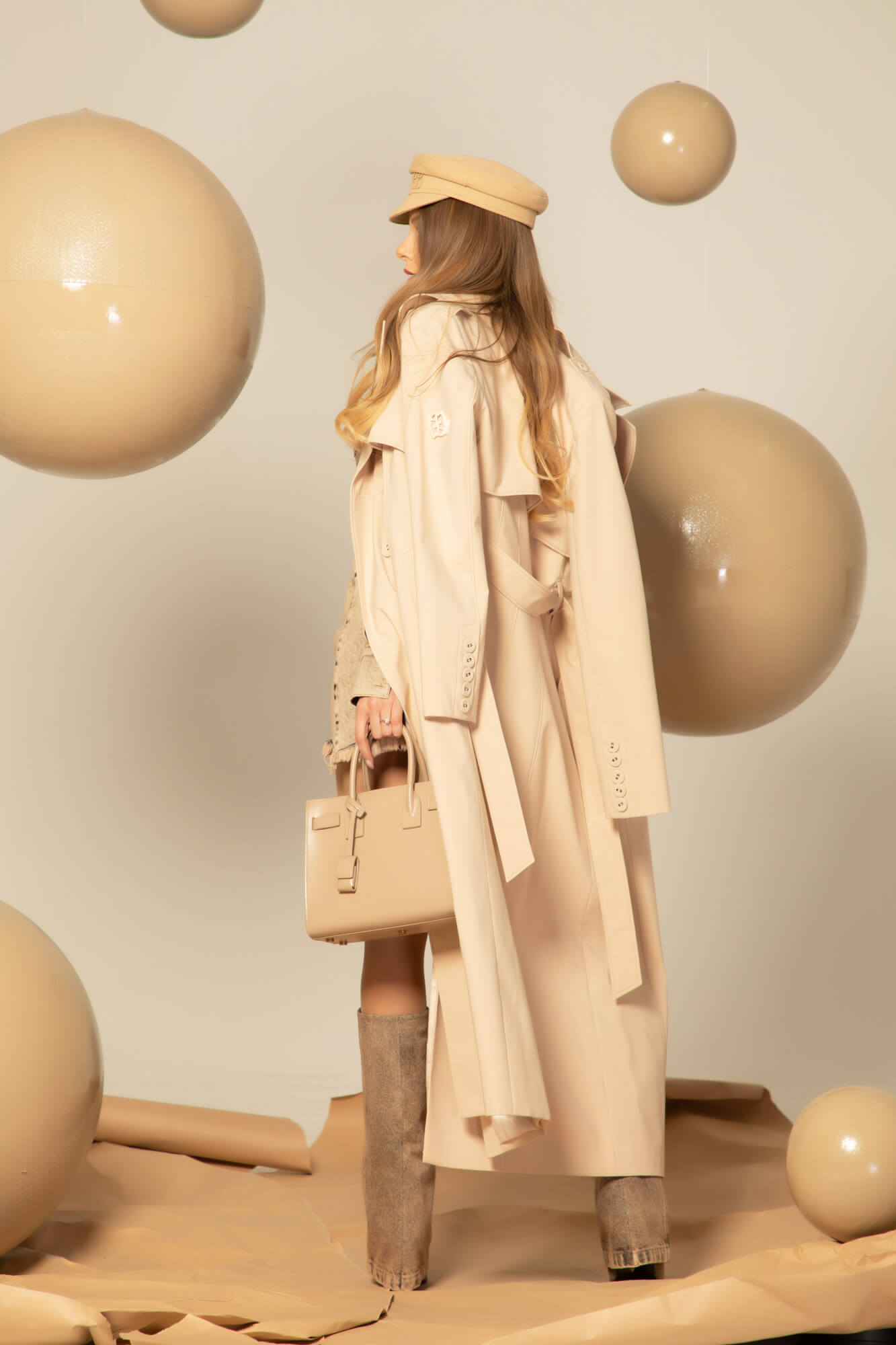 Luxe Horizon Trenci - Soft Beige - Imagine 36