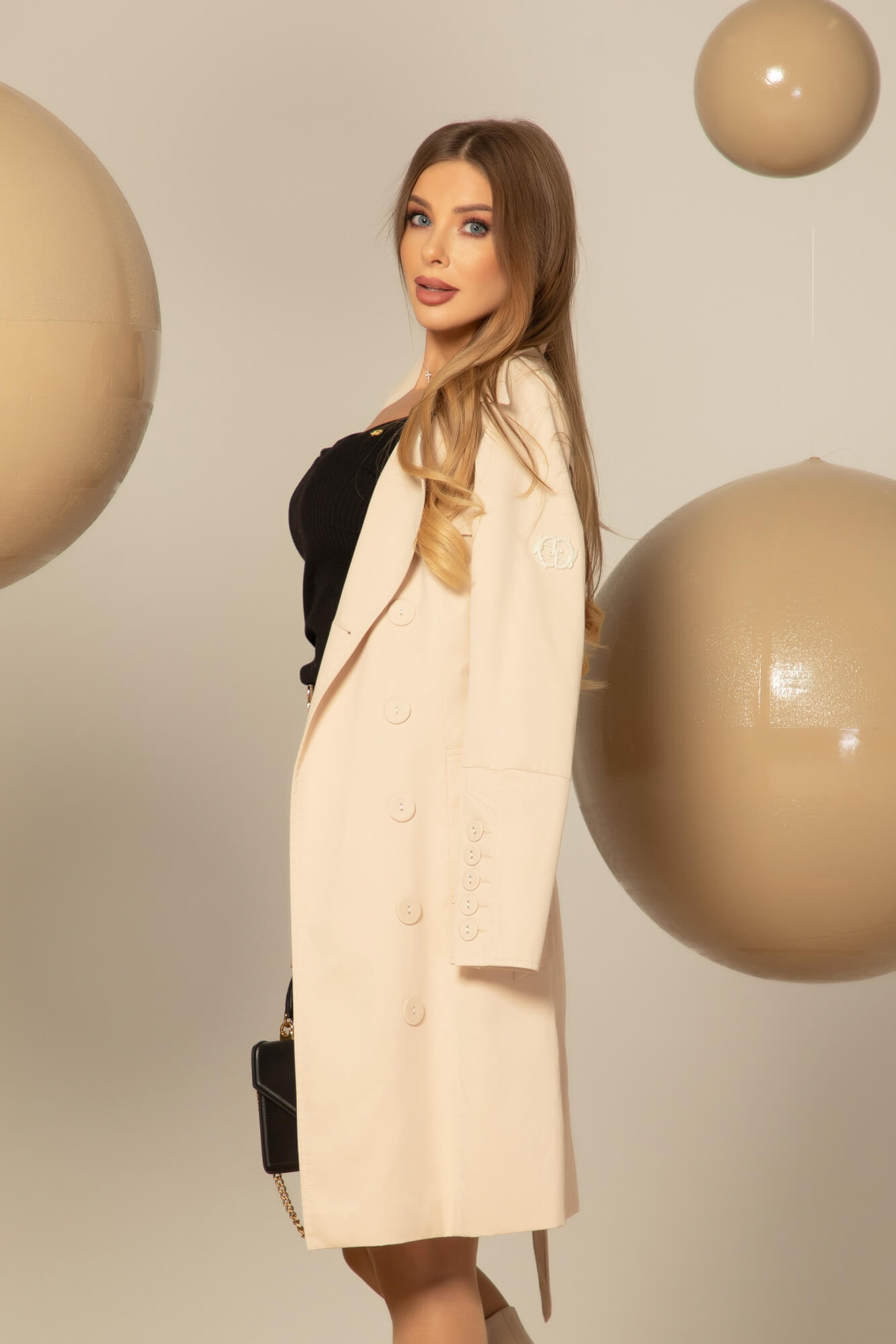 Celebrity Status Trenci - Soft Beige - Imagine 30