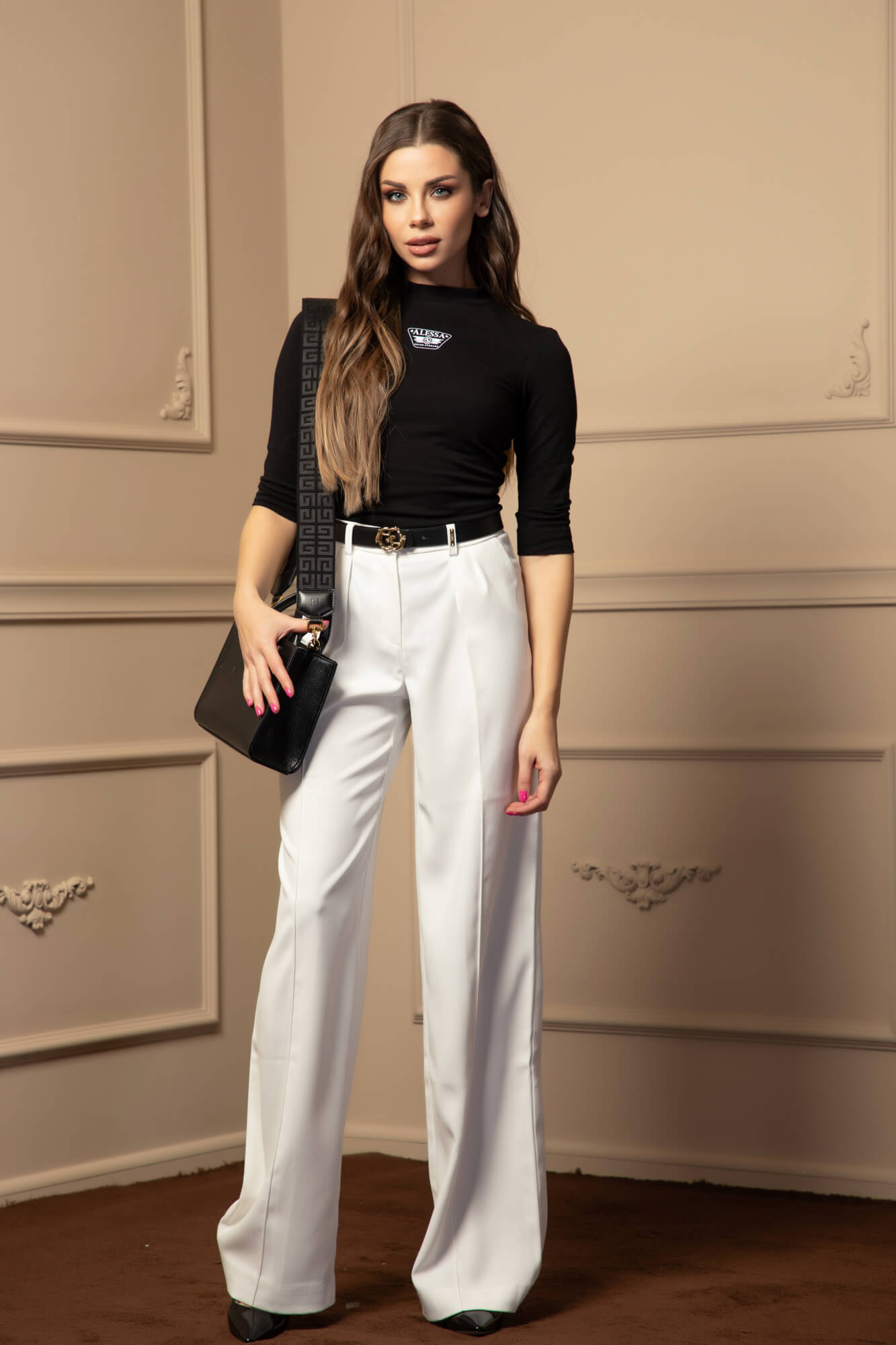 Comfy Style Bluza Cu mânecă 3/4 - Black - Imagine 11
