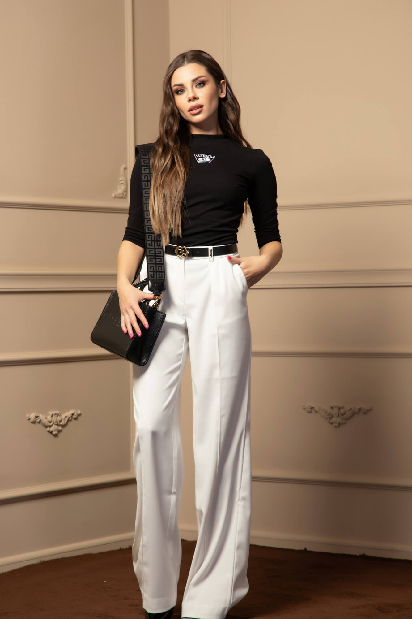 Comfy Style Bluza Cu mânecă 3/4 - Black - Imagine 13