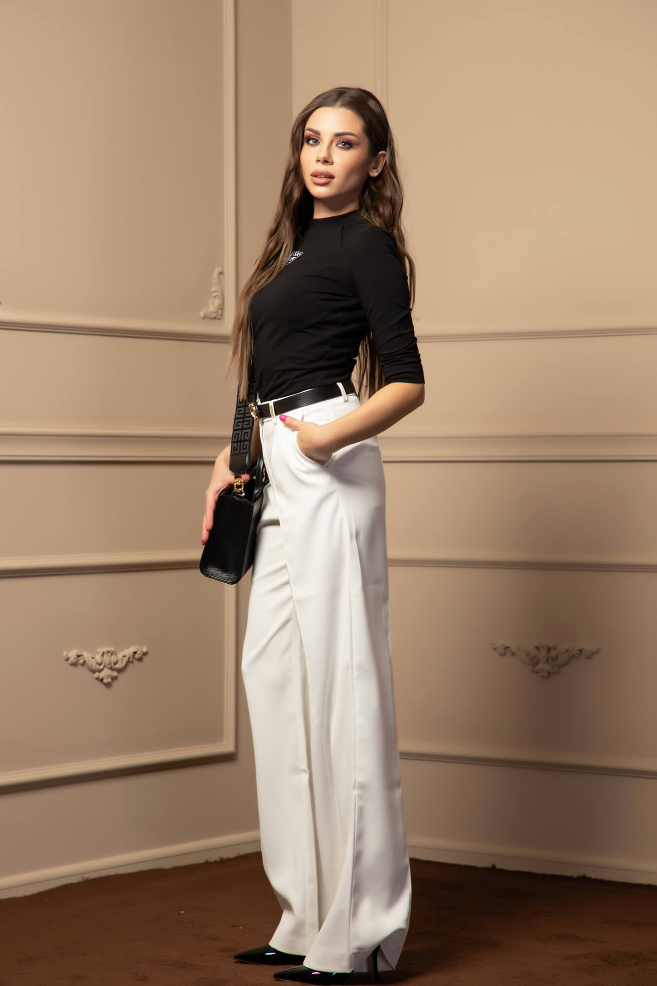 Comfy Style Bluza Cu mânecă 3/4 - Black - Imagine 15