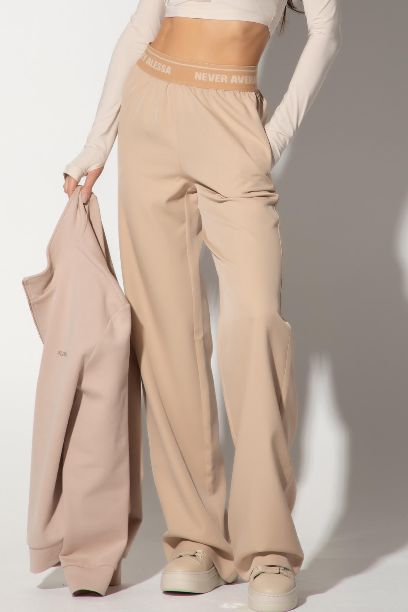 Active Chic Pantaloni Sport - Soft Beige - Imagine 20