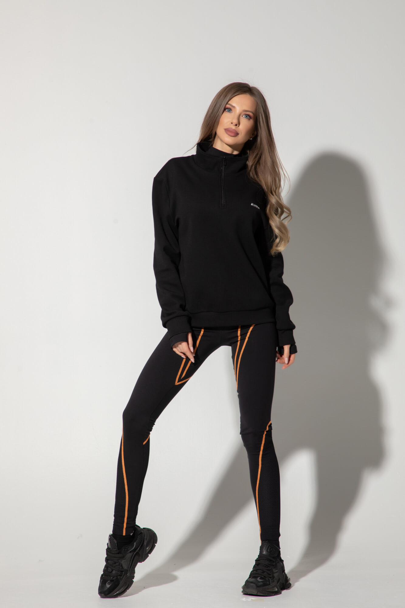 Prime Active Colanți lungi - Black/Orange - Imagine 26