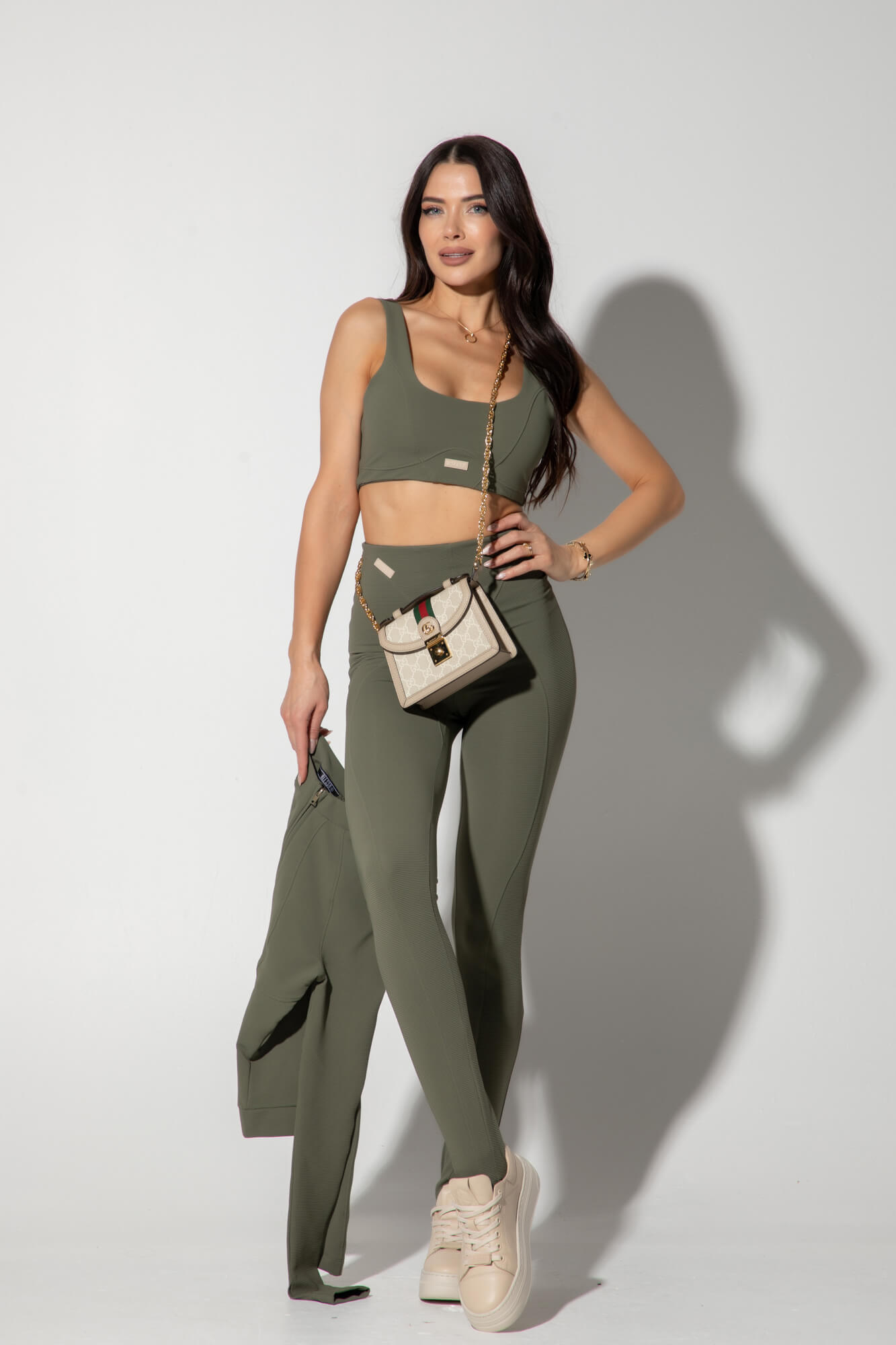 Vixen Motion Crop-Top - Military - Imagine 31