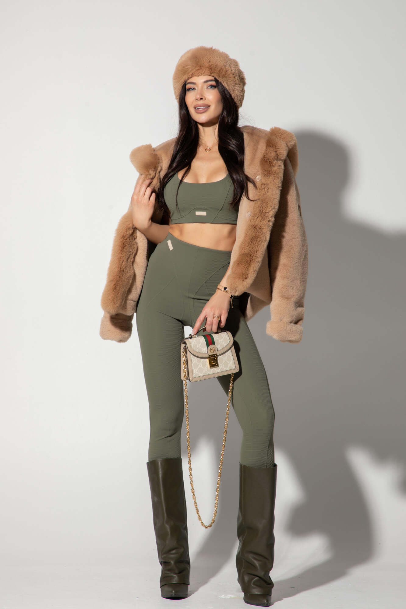 Vixen Motion Crop-Top - Military - Imagine 38