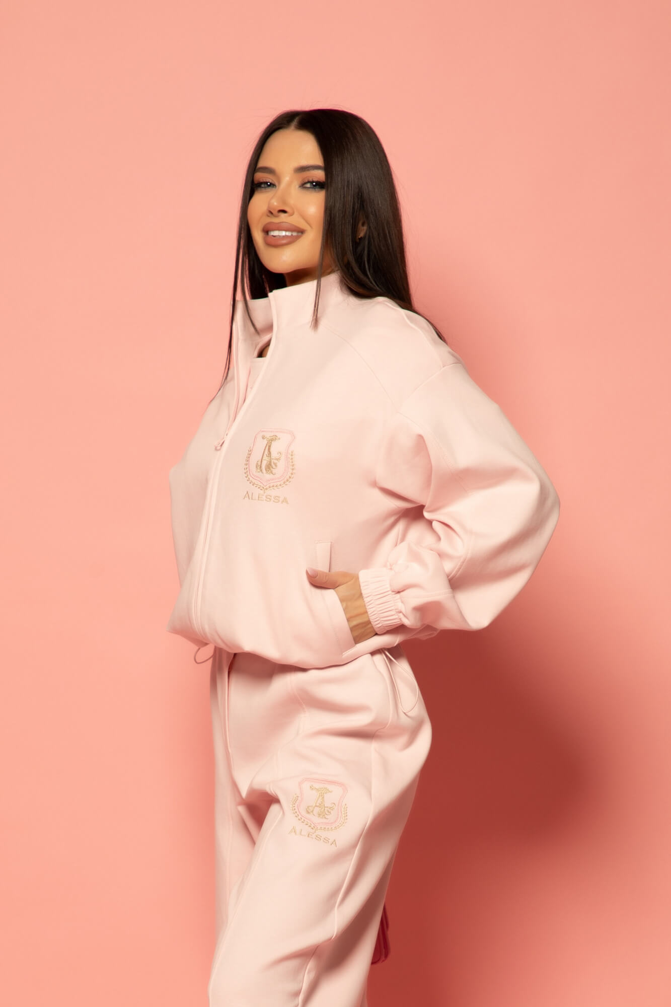 Daily Luxe Bluza Scurtă Sport - Pink - Imagine 29