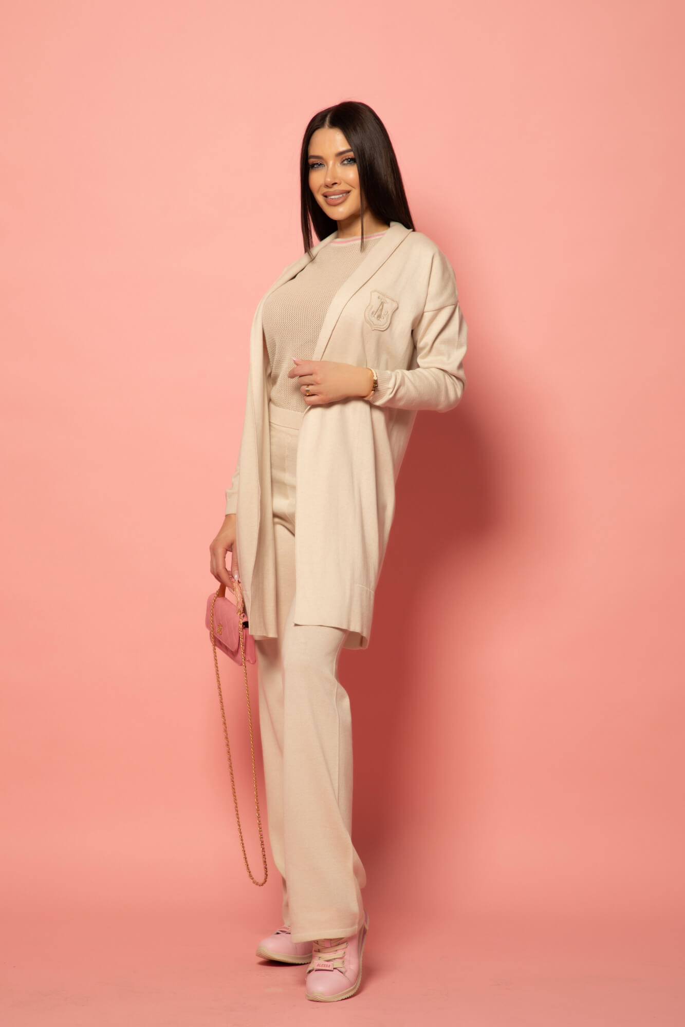 Pastel muse Pantalon Lung - Seashell - Imagine 20