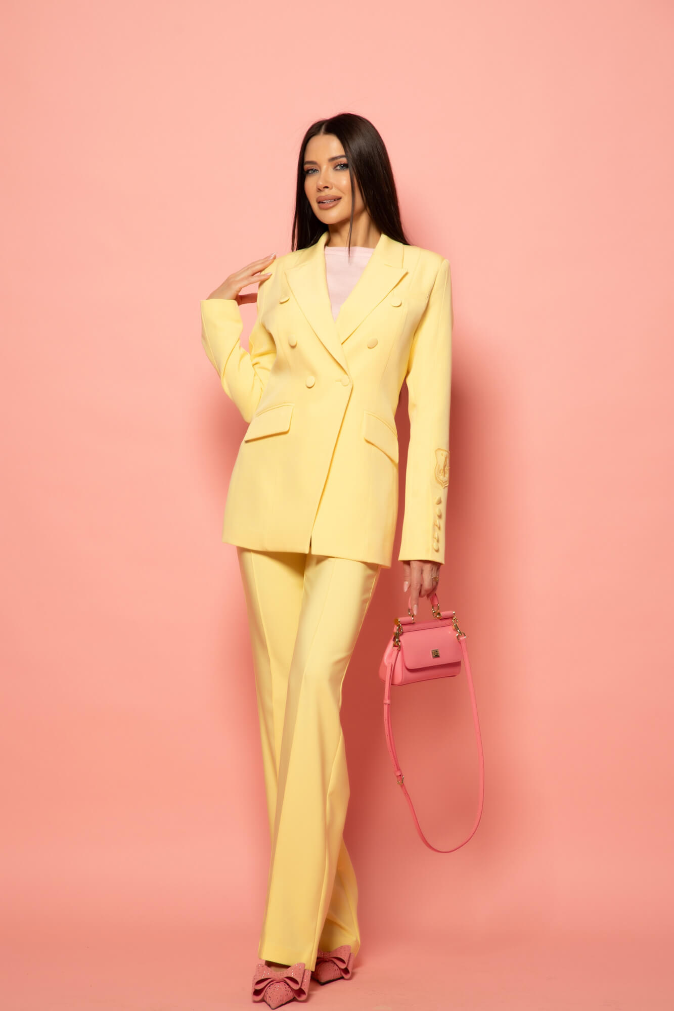 Business Beauty Pantaloni - Yellow - Imagine 25