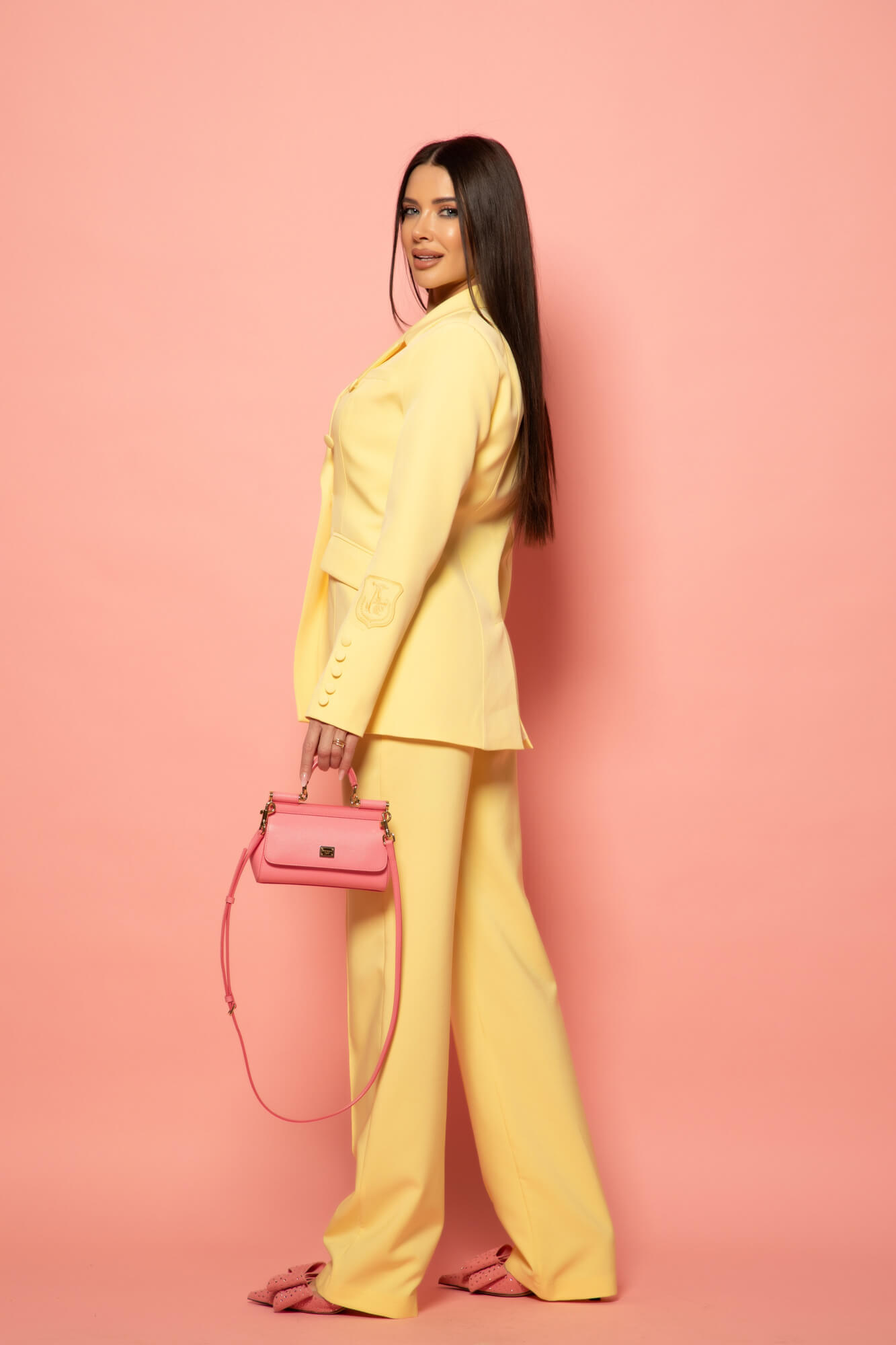 Business Beauty Pantaloni - Yellow - Imagine 30