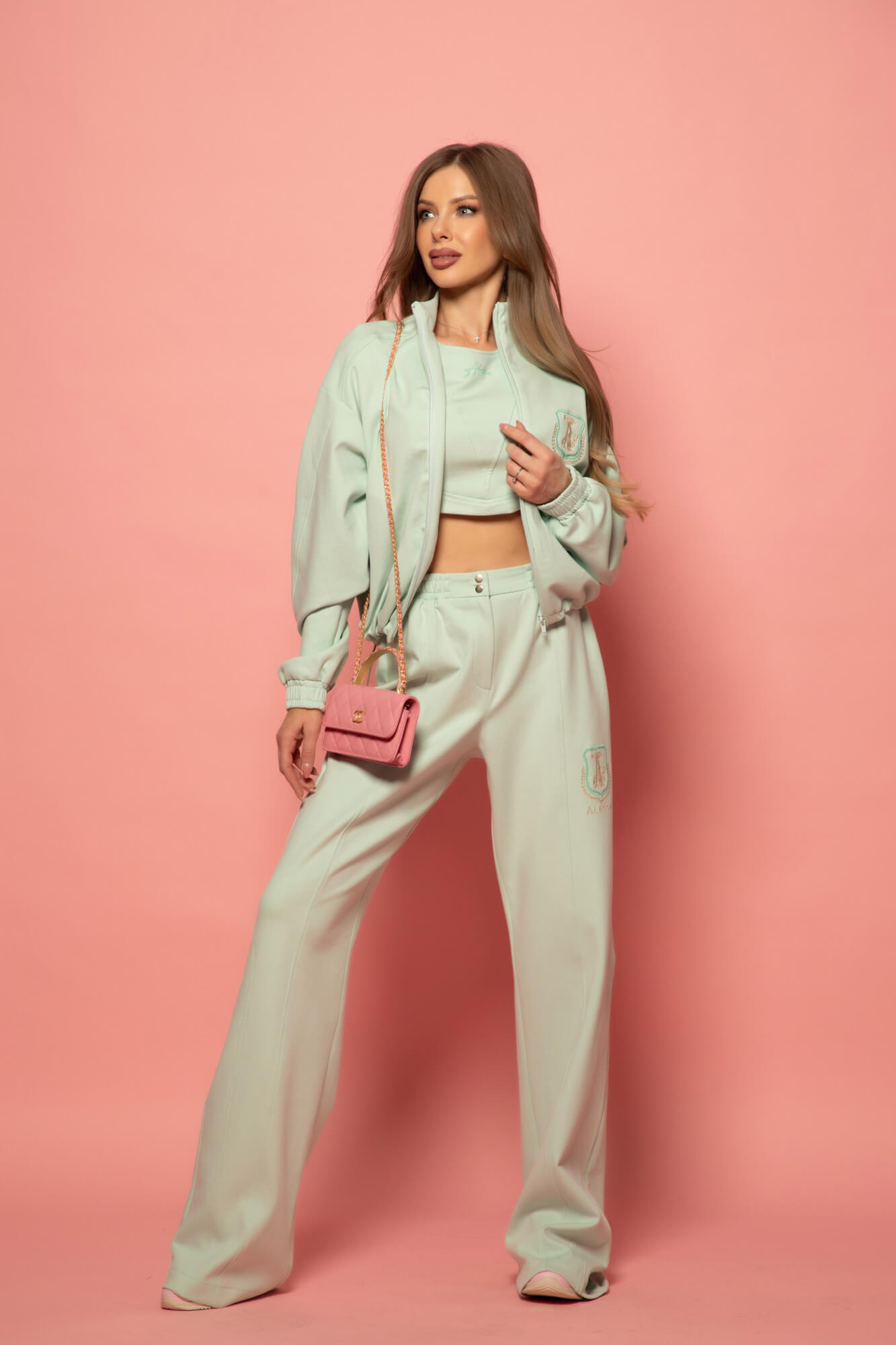 Daily Luxe Pantaloni Sport - Mint - Imagine 30