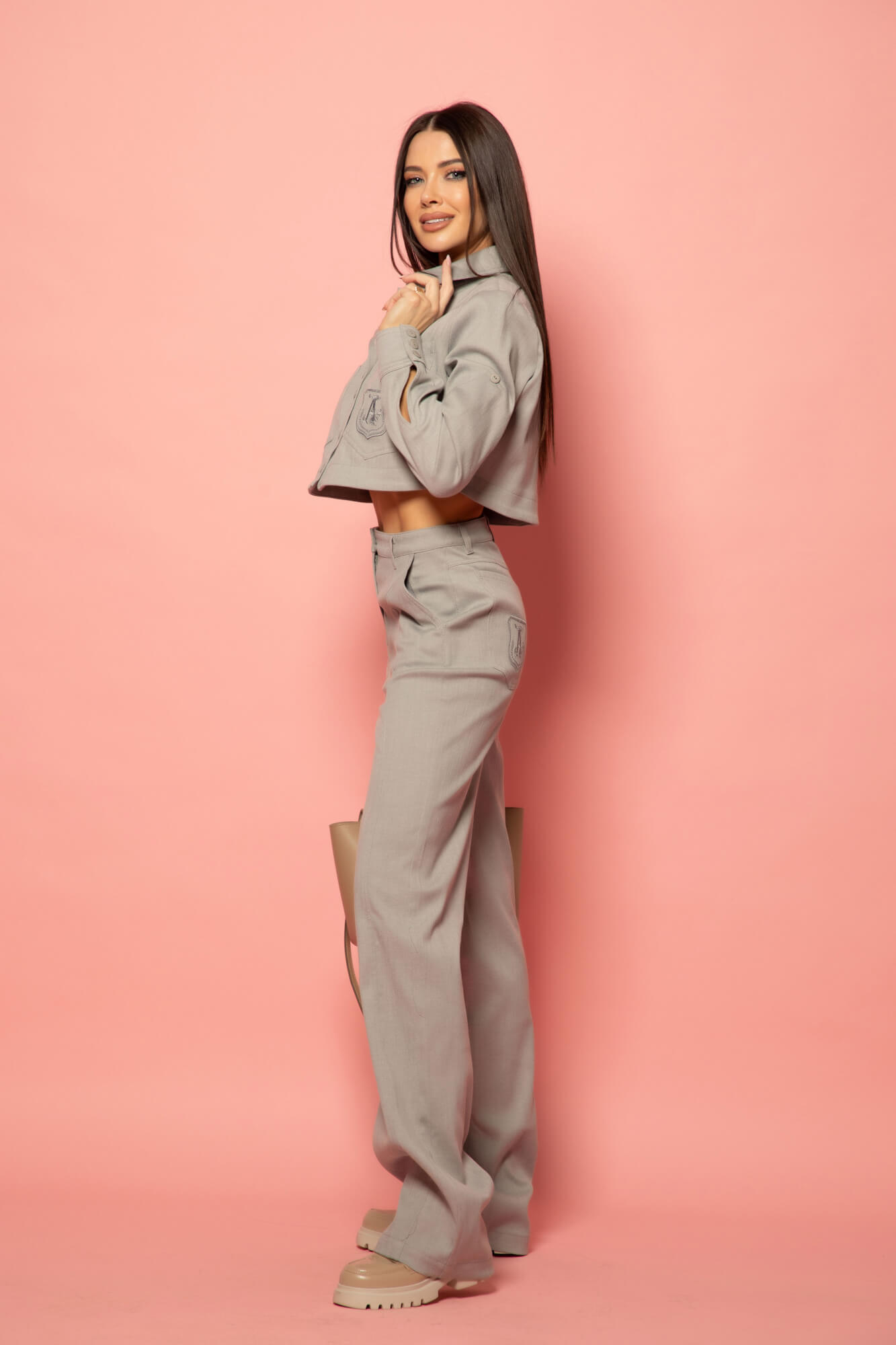 Denim Essentials Pantaloni din denim - grey - Imagine 15