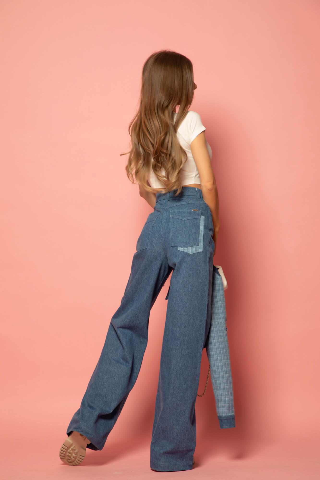 Denim Elegance Pantaloni - Imagine 14