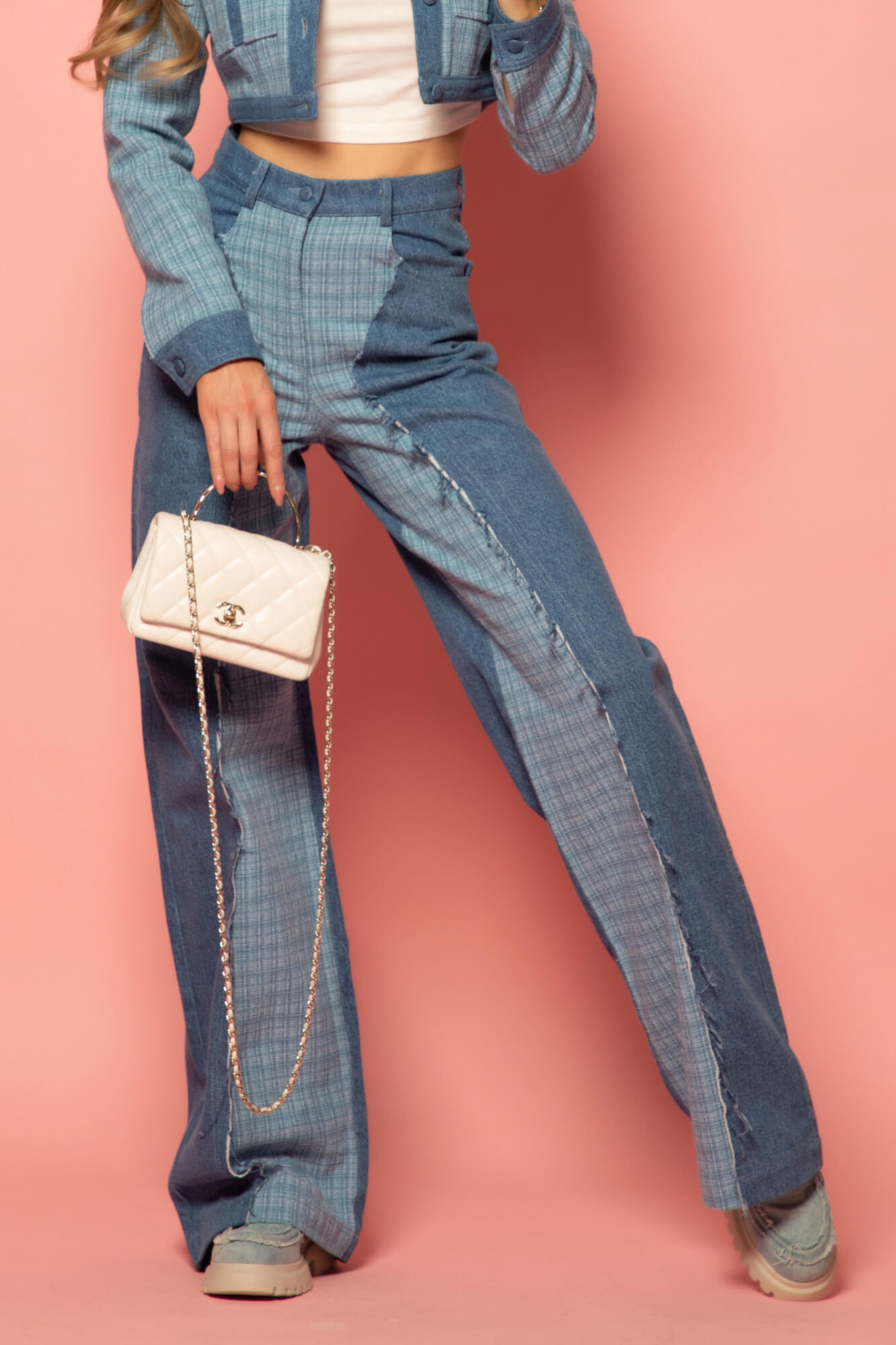 Denim Elegance Pantaloni - Imagine 20