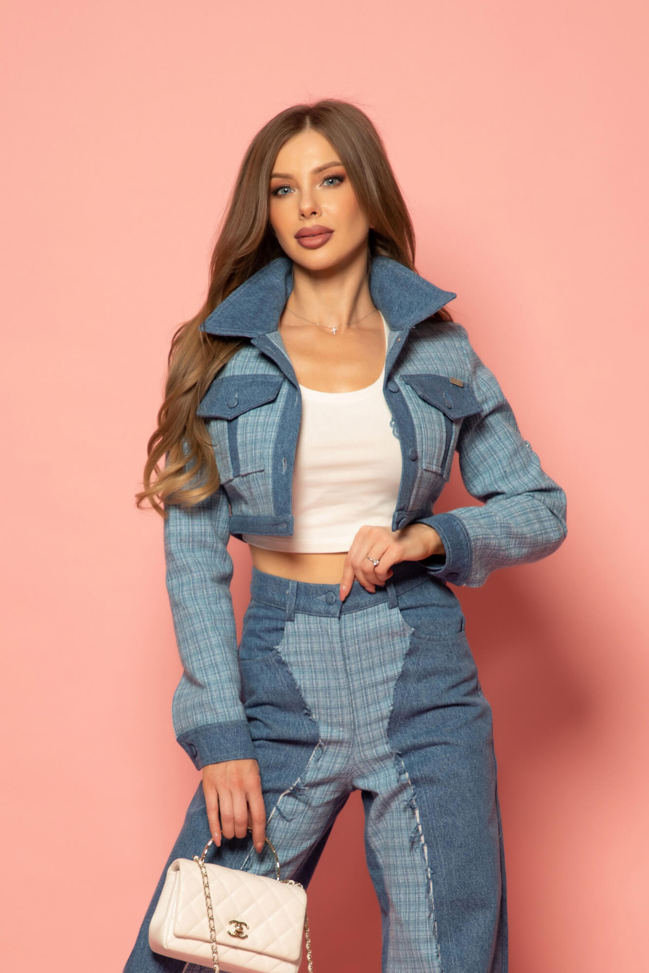 Denim Elegance Pantaloni - Imagine 17